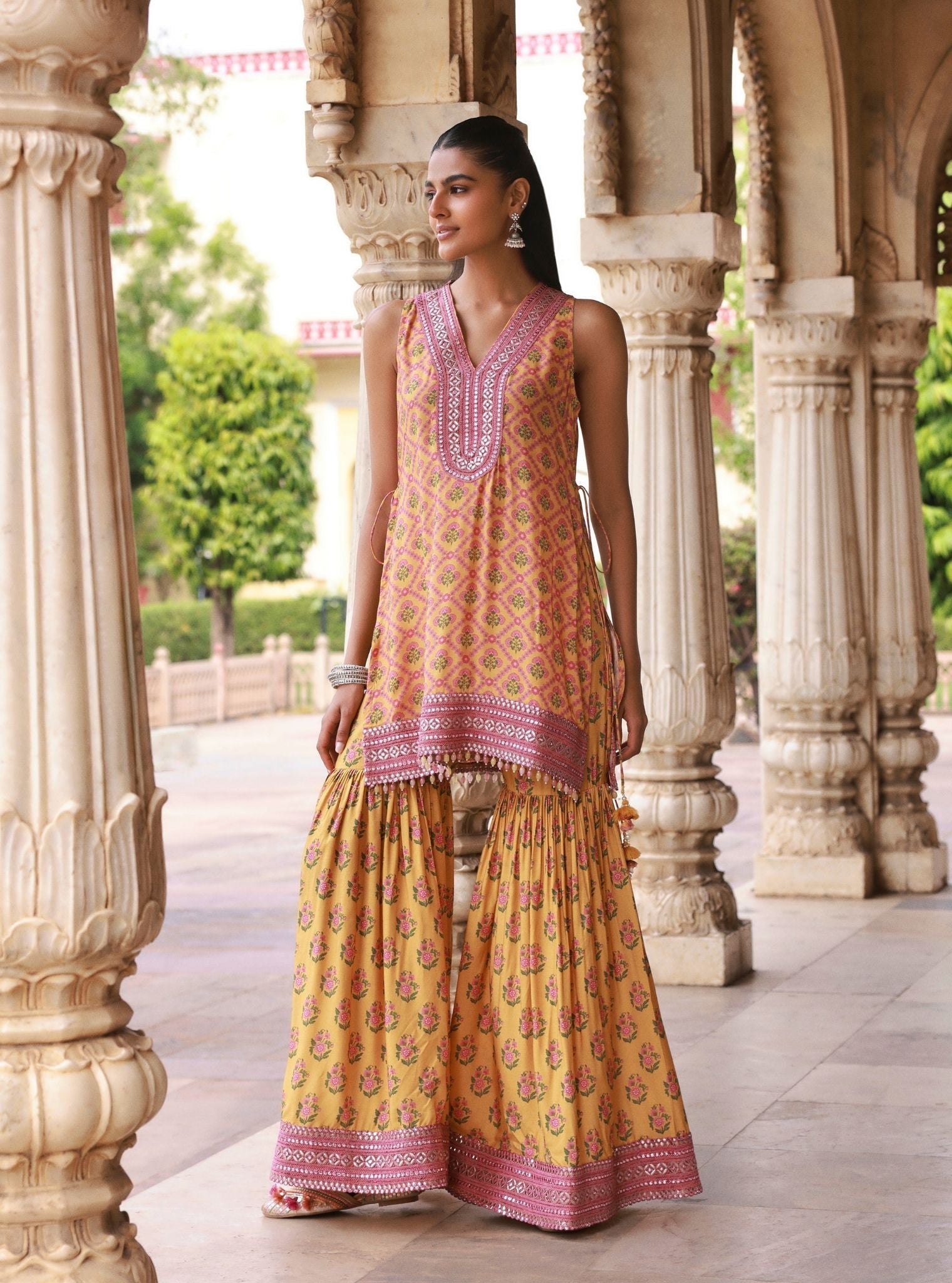 Divaya Mustard Kurta Set