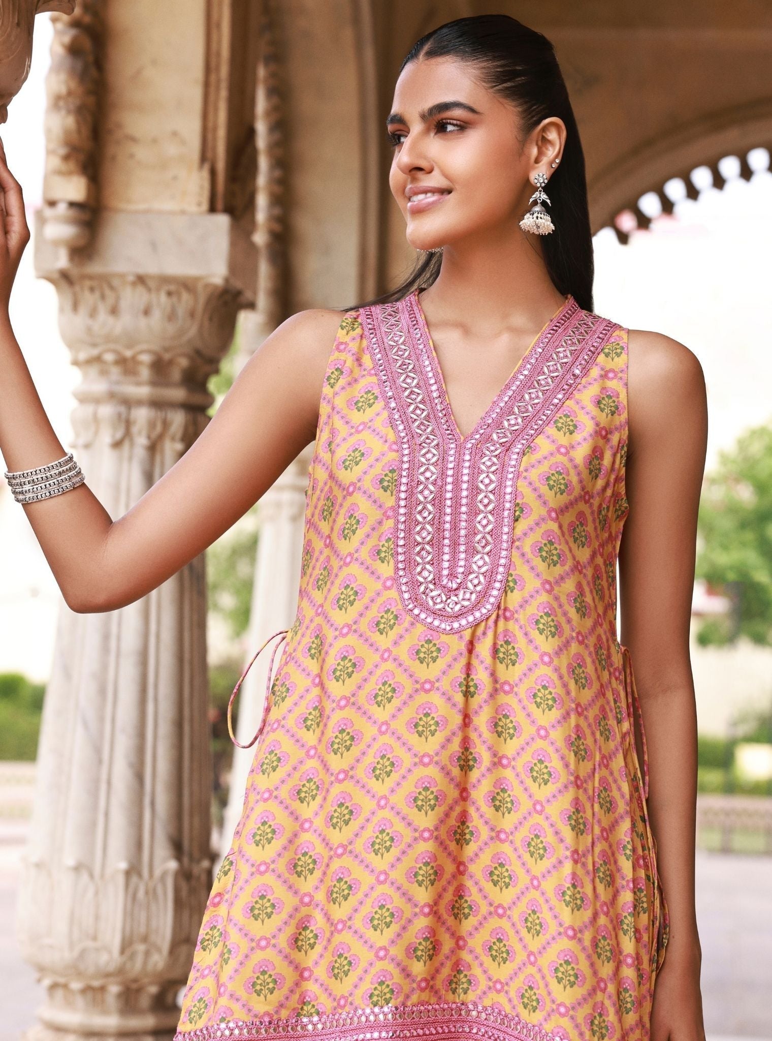 Divaya Mustard Kurta Set