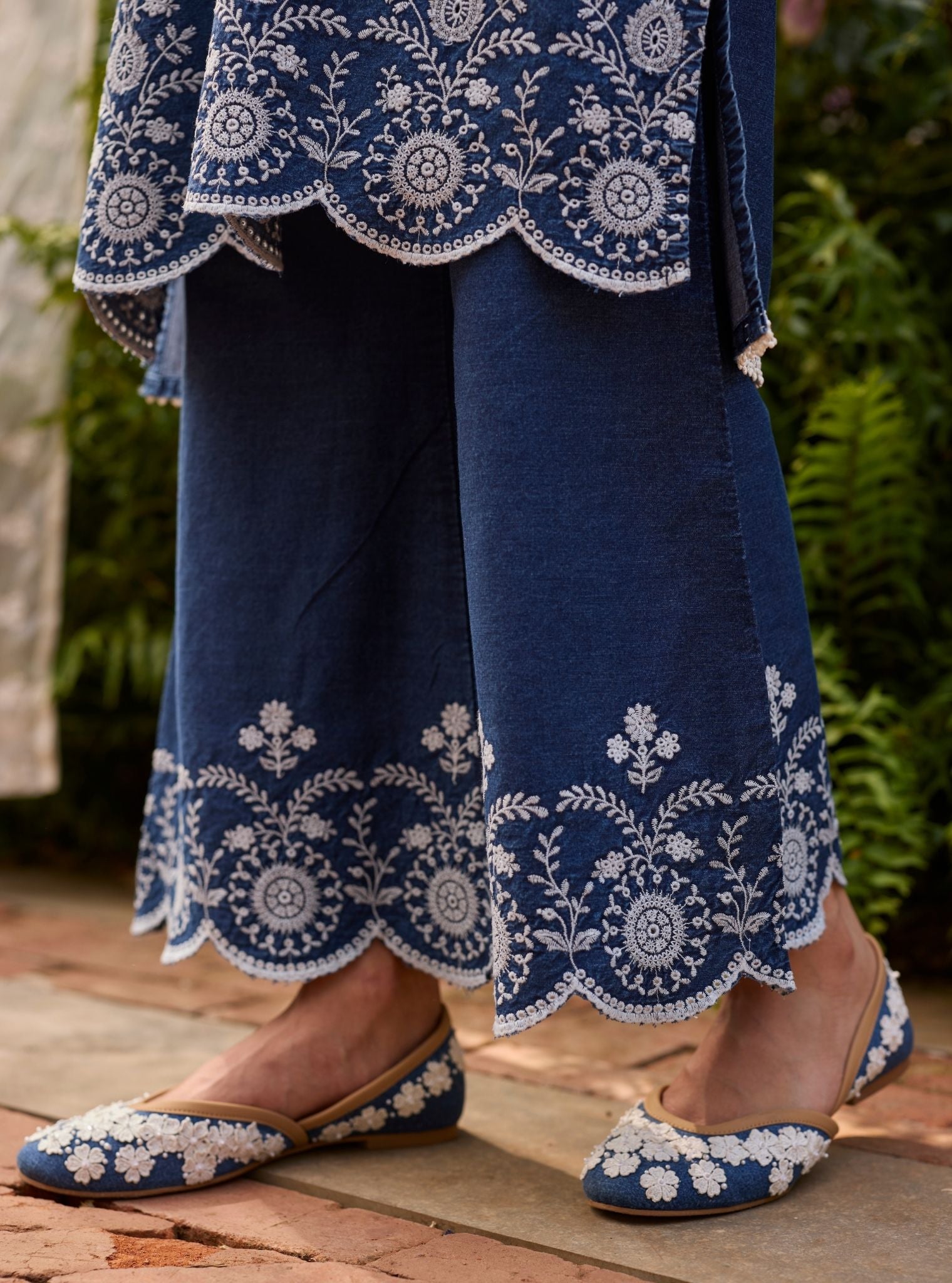 Bhairavi Denim Kurta Set