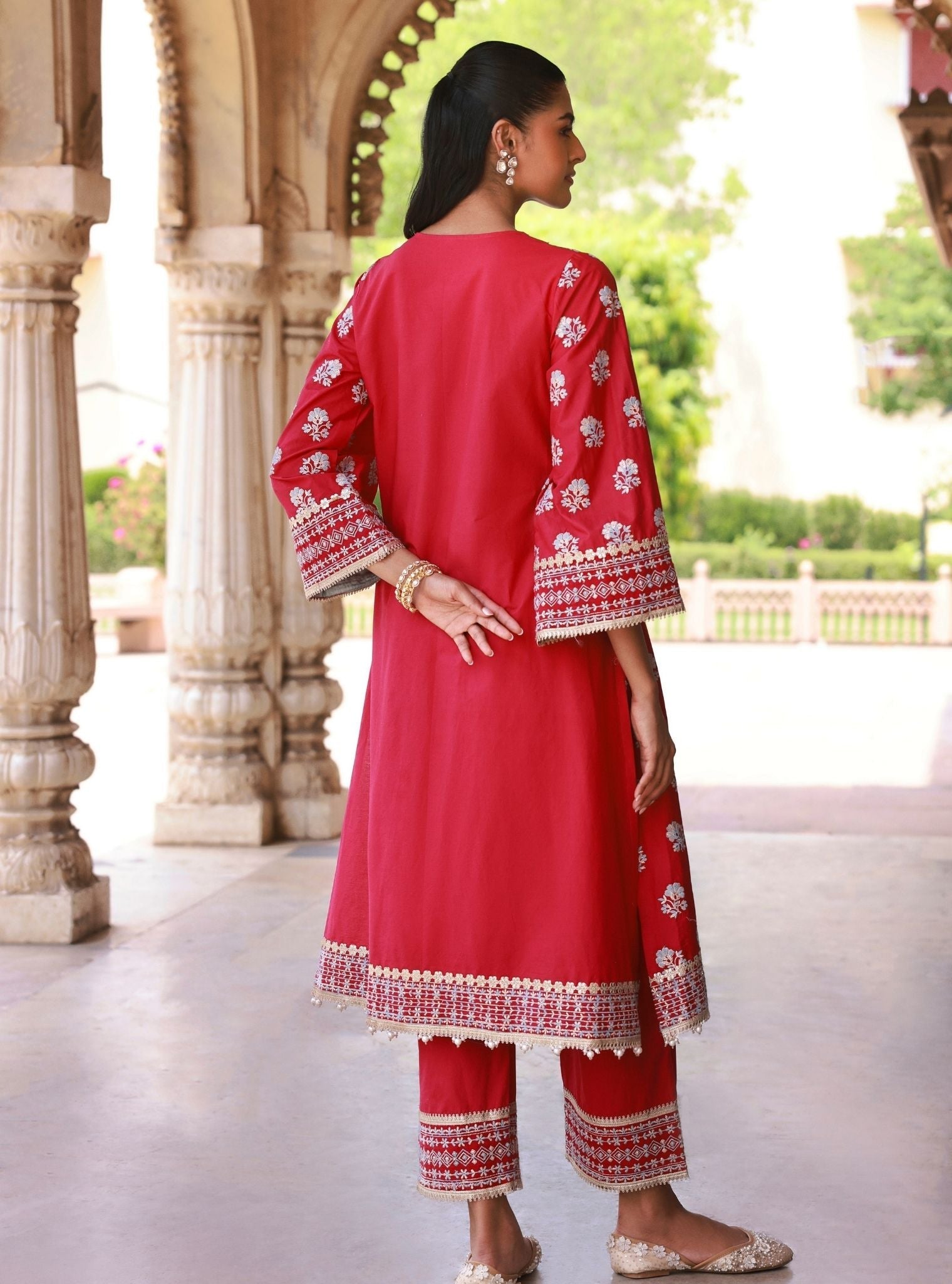 Yalika Fuschia Kurta Set