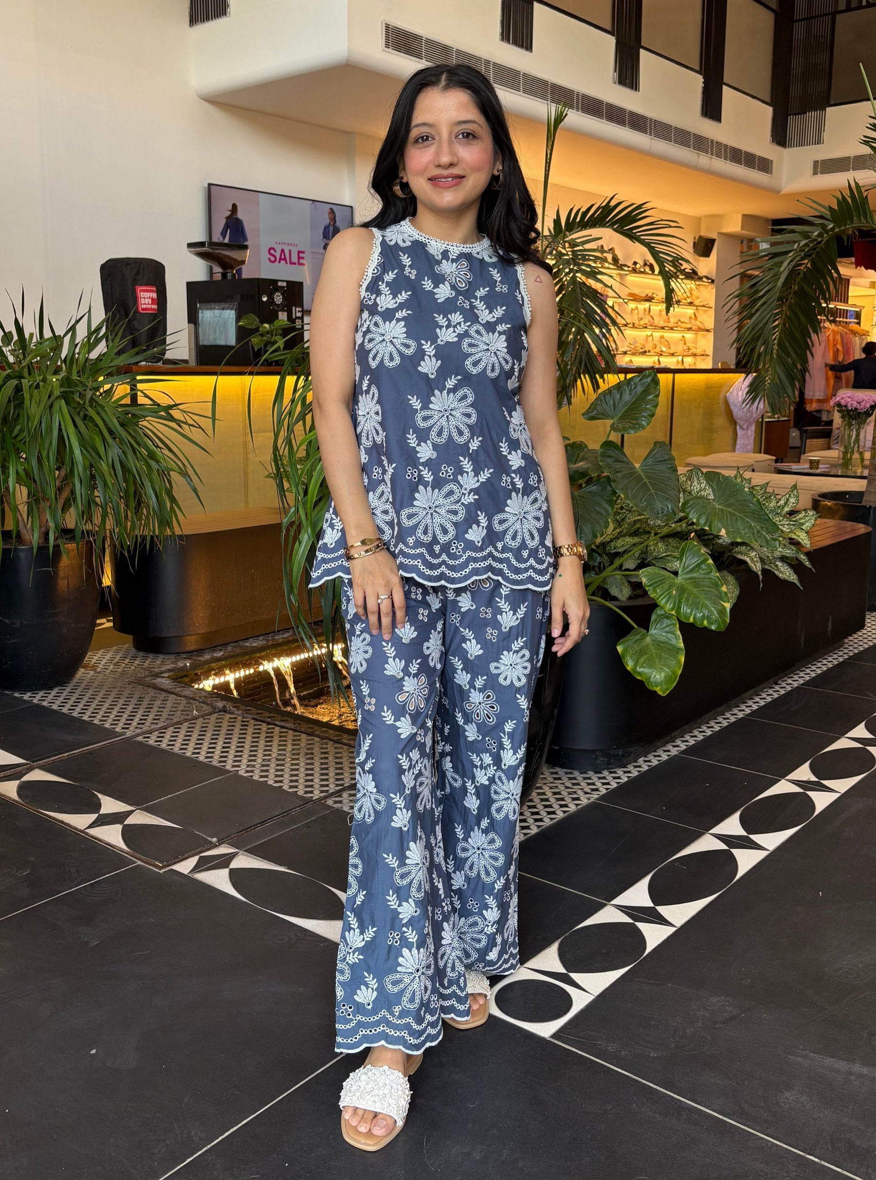 Neve Supima Cotton Navy Co-ord Set