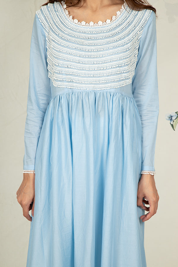 Marigold Kurta Light Blue