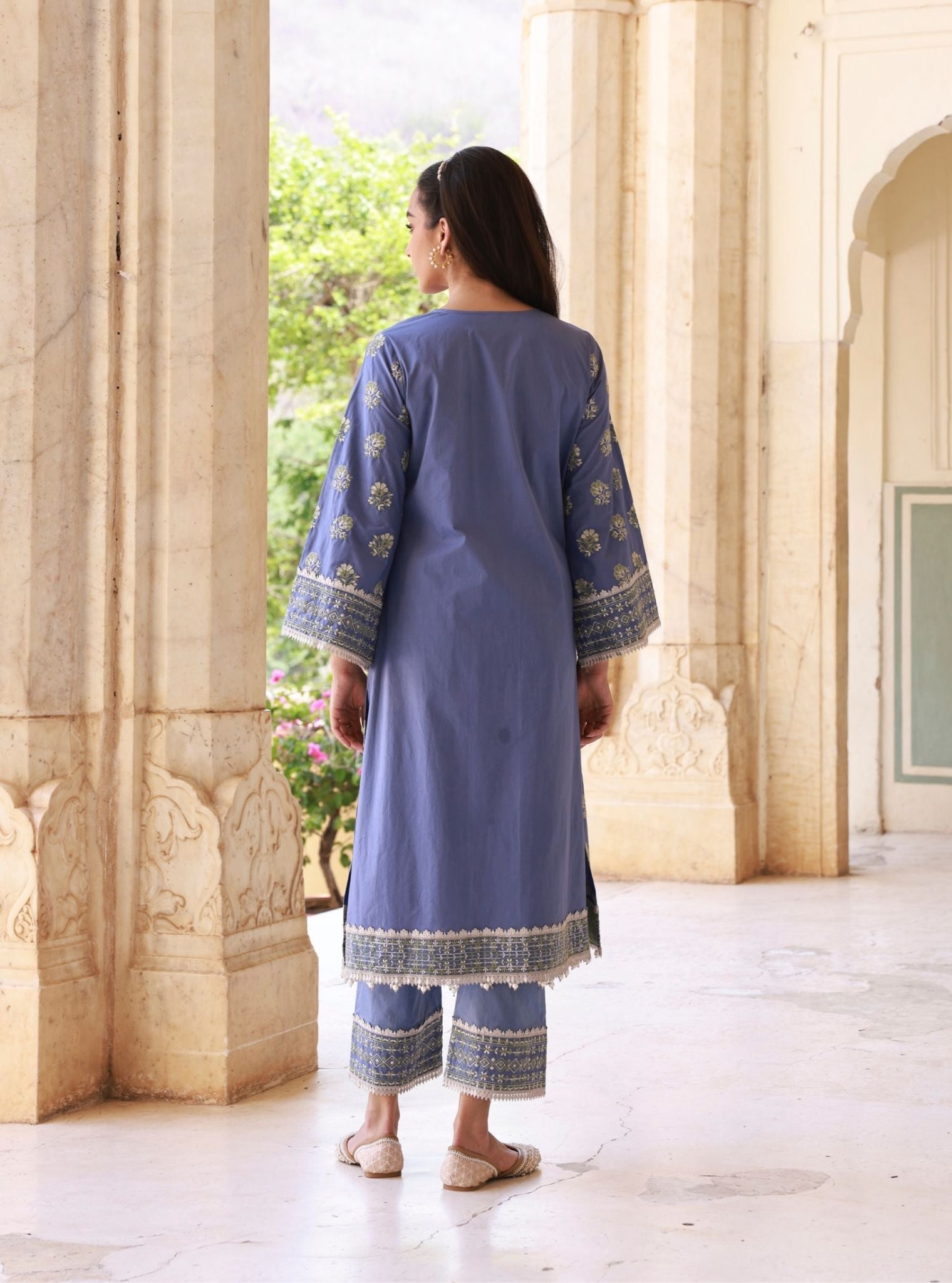 Yalika Denim Kurta Set