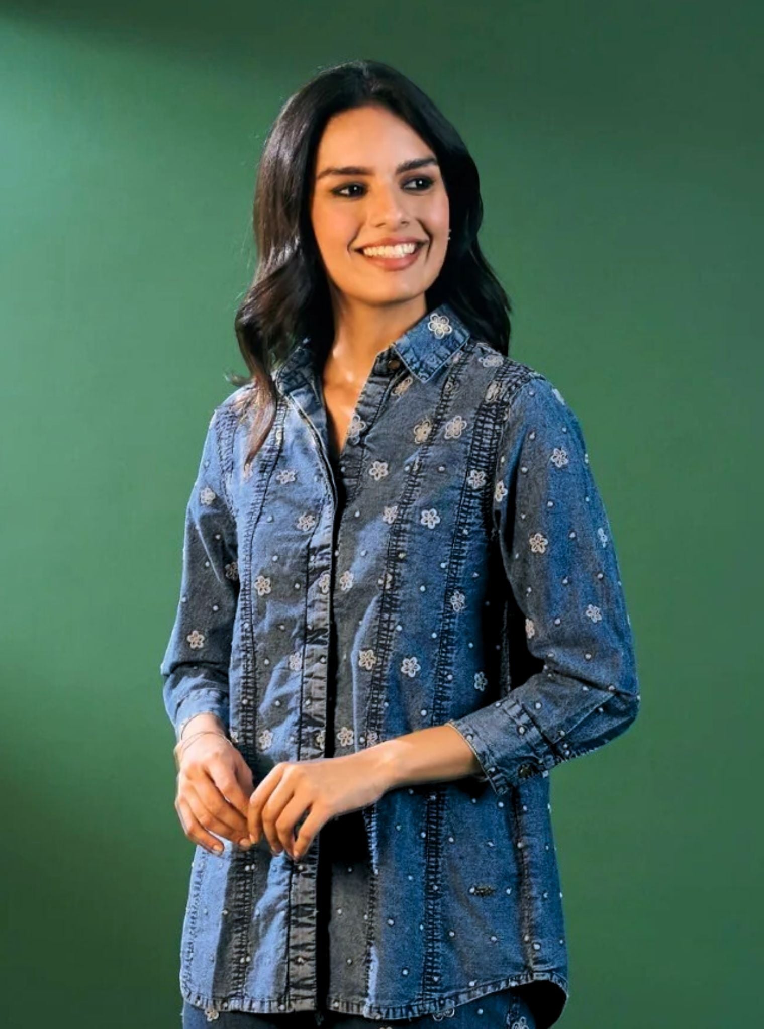 Winslet Denim Shirt & Pant Set