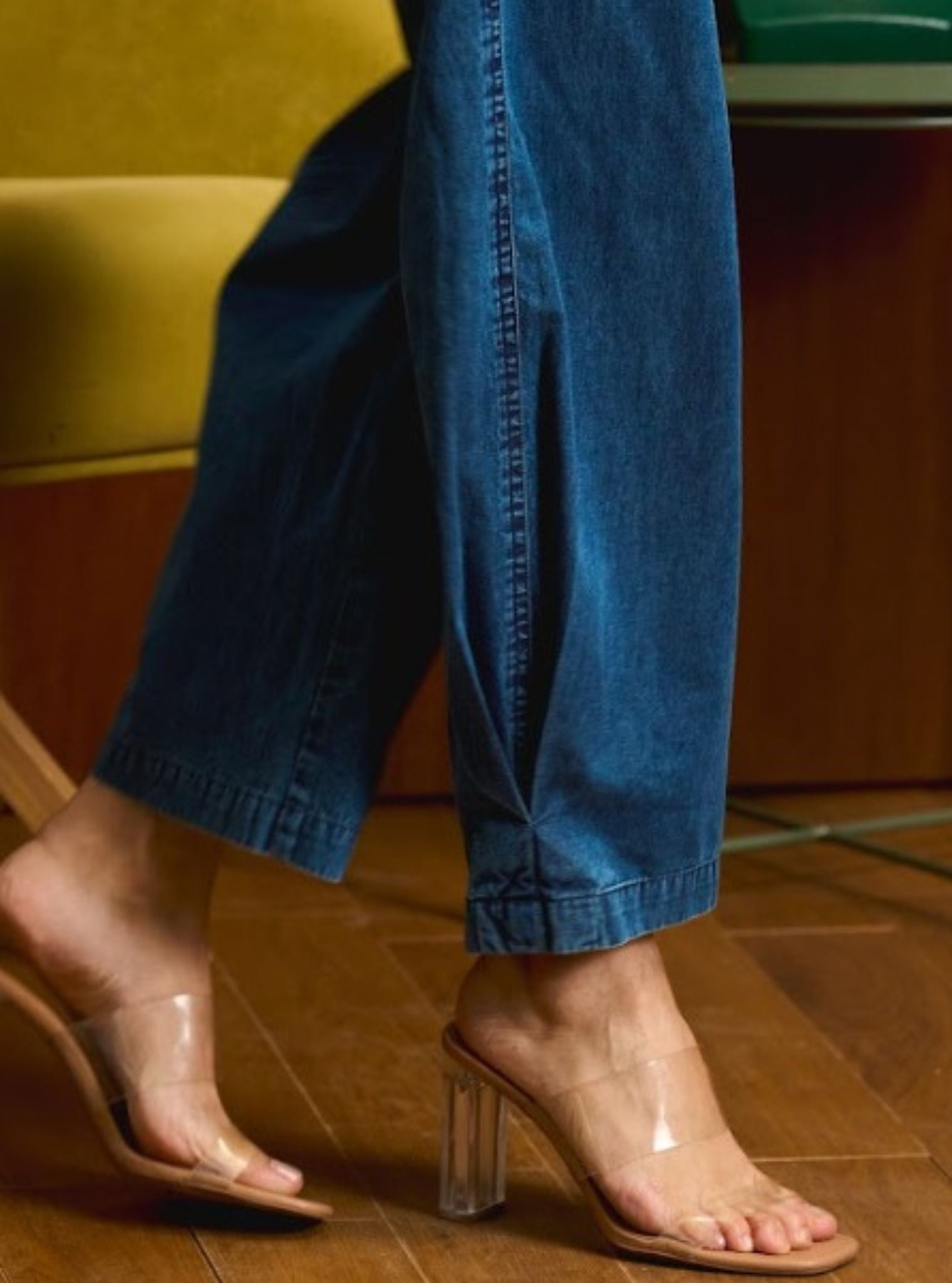 Veha Denim White Shirt Set