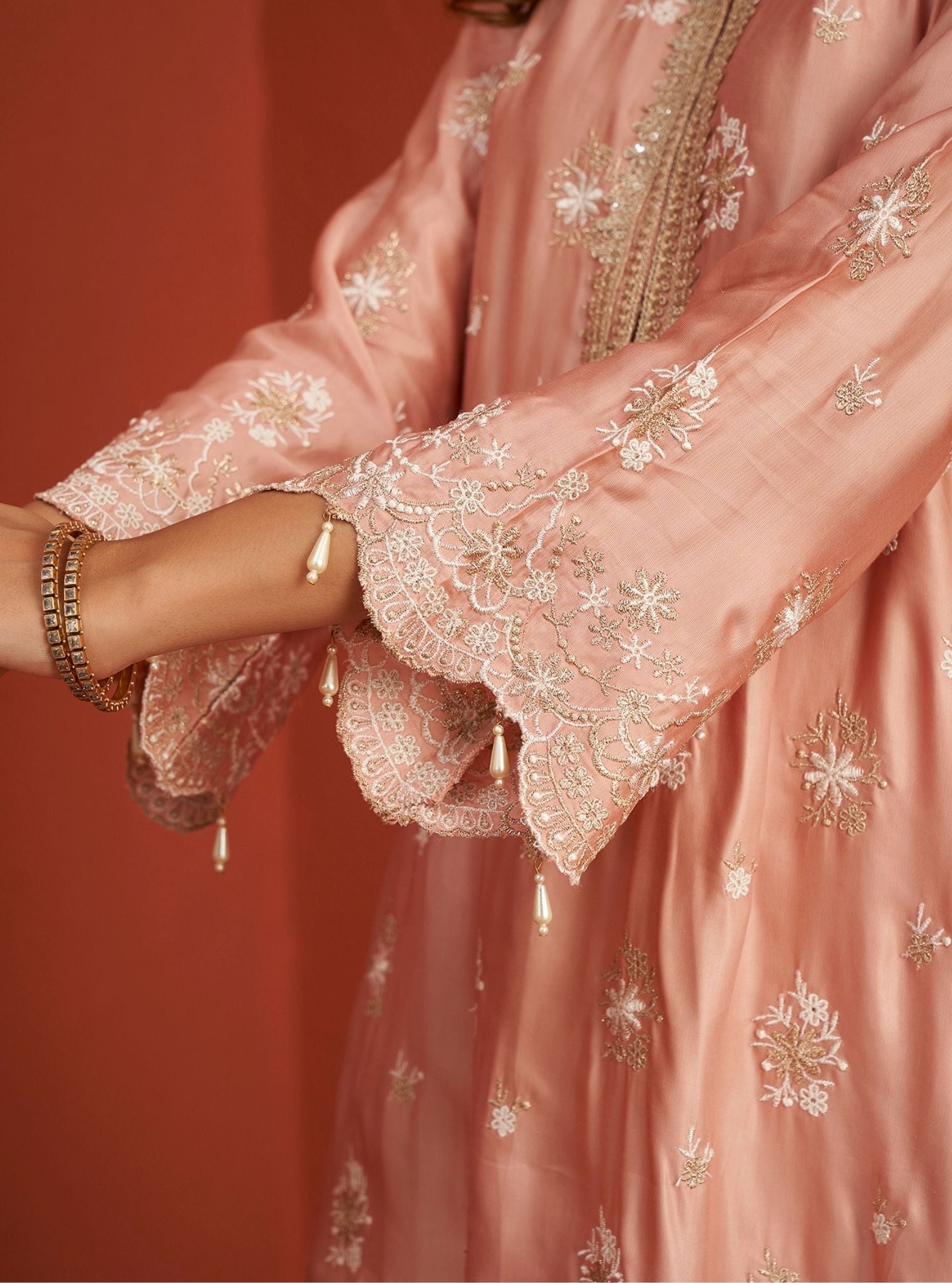 Kangna Cupro Satin Pink Pant