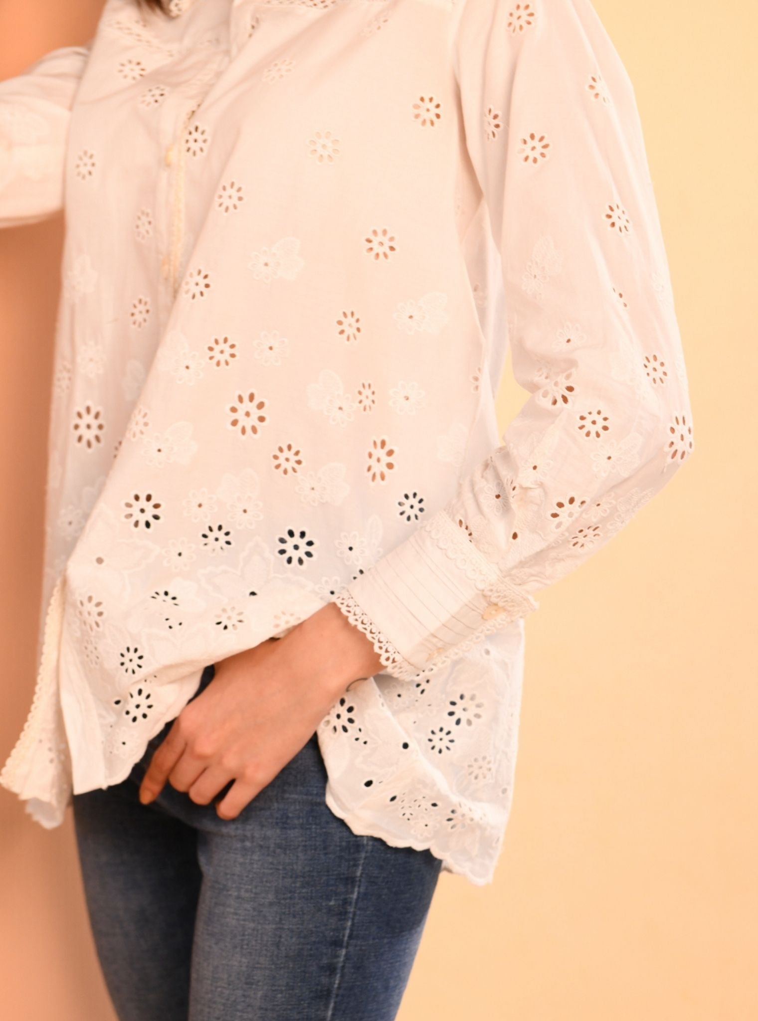 Mulmul Cotton Bea White Shirt