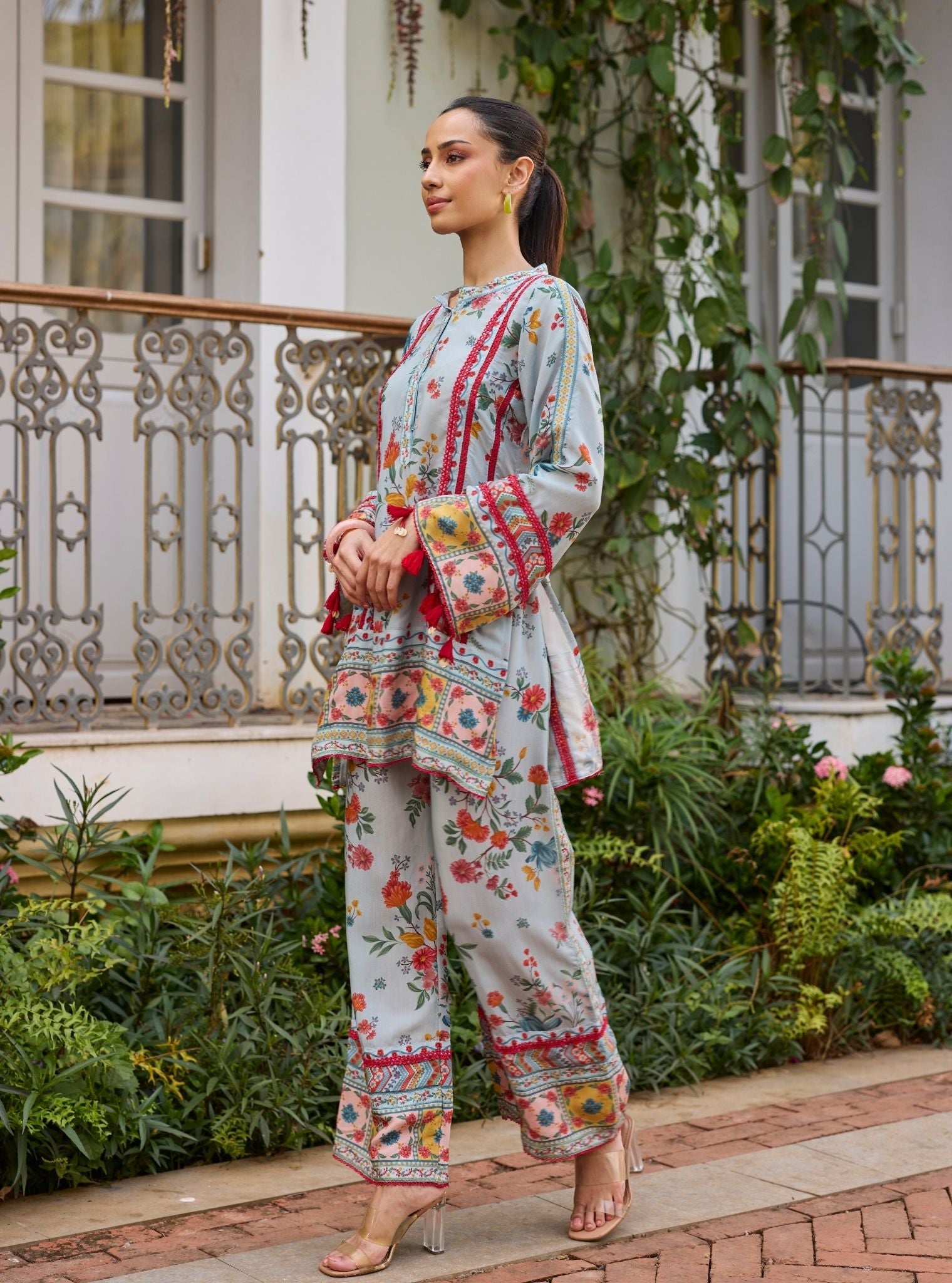 Kamala Lawn Blue Co-ord Set
