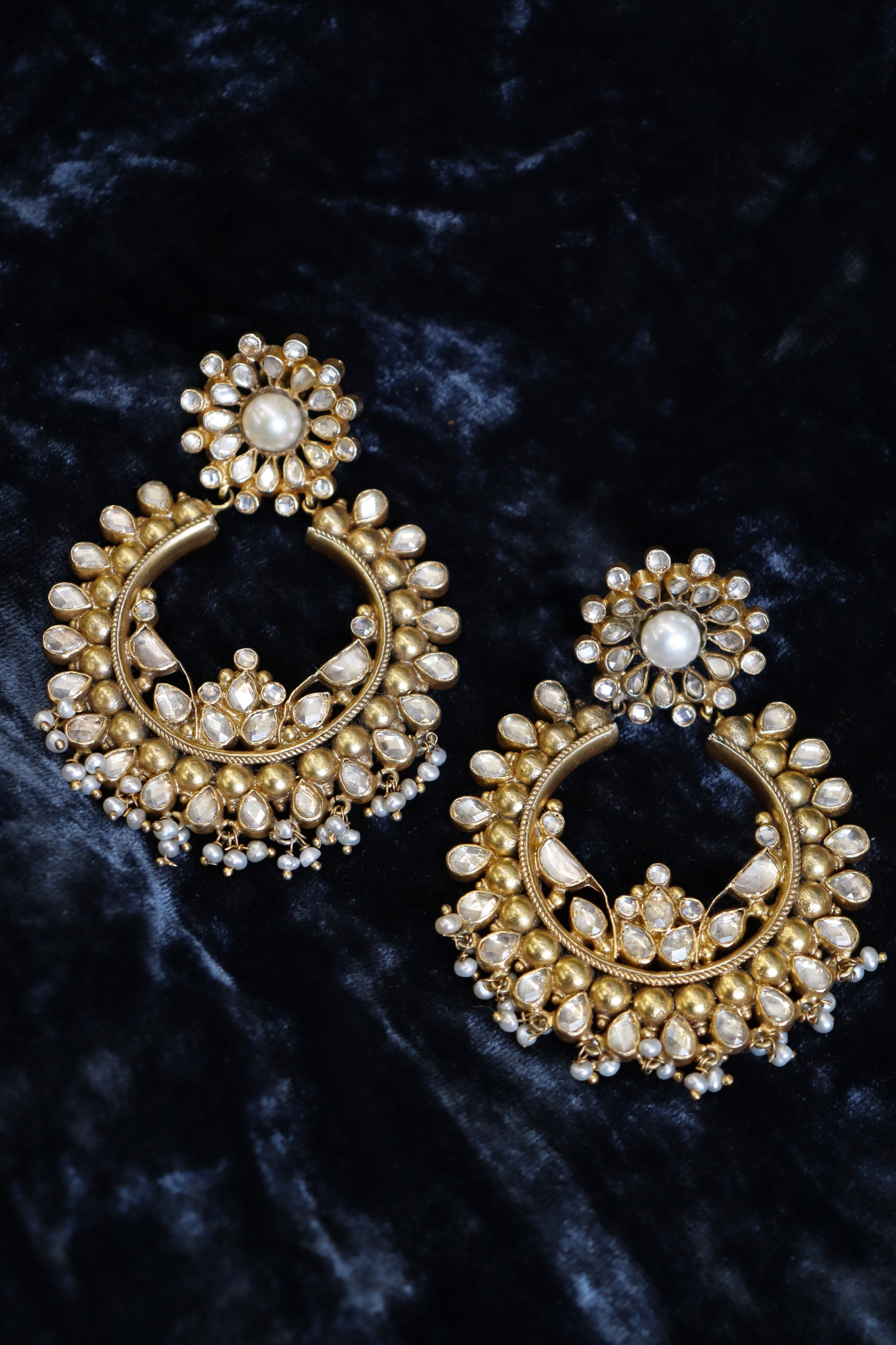 Pure Silver Sitara Earrings