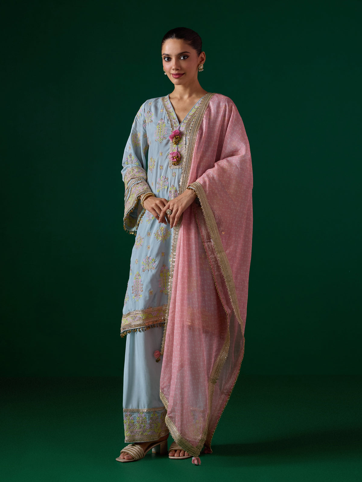Noreya Lawn Blue Kurta Set