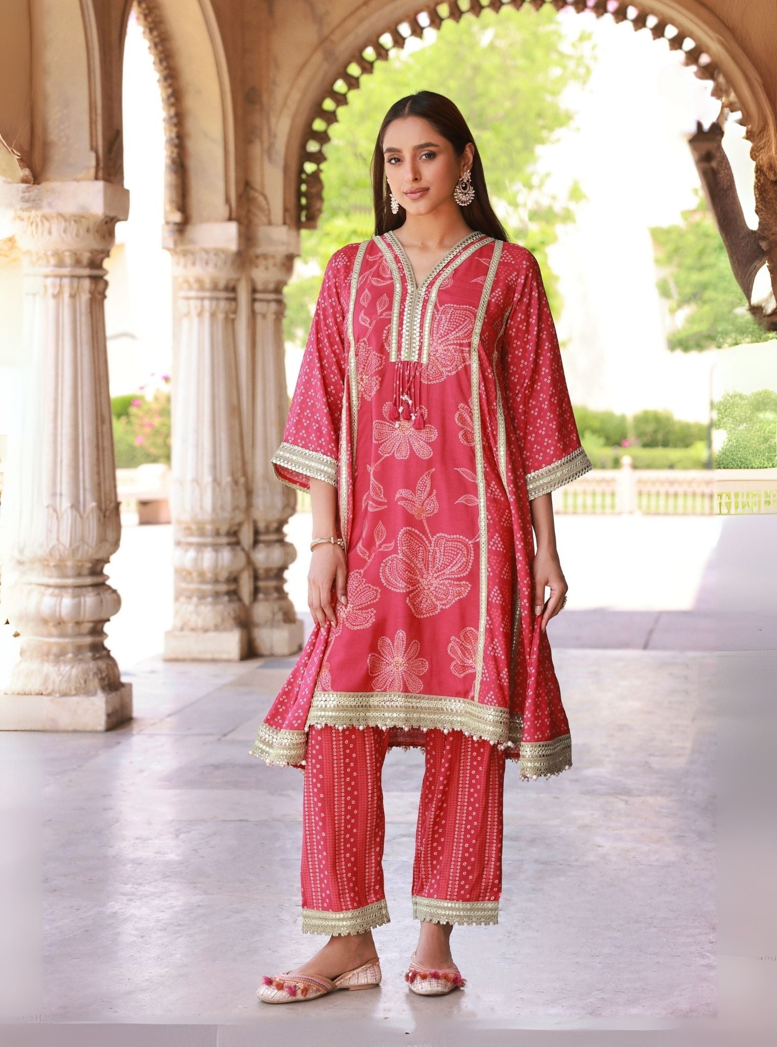 Vrishti Fuschia Kurta Set