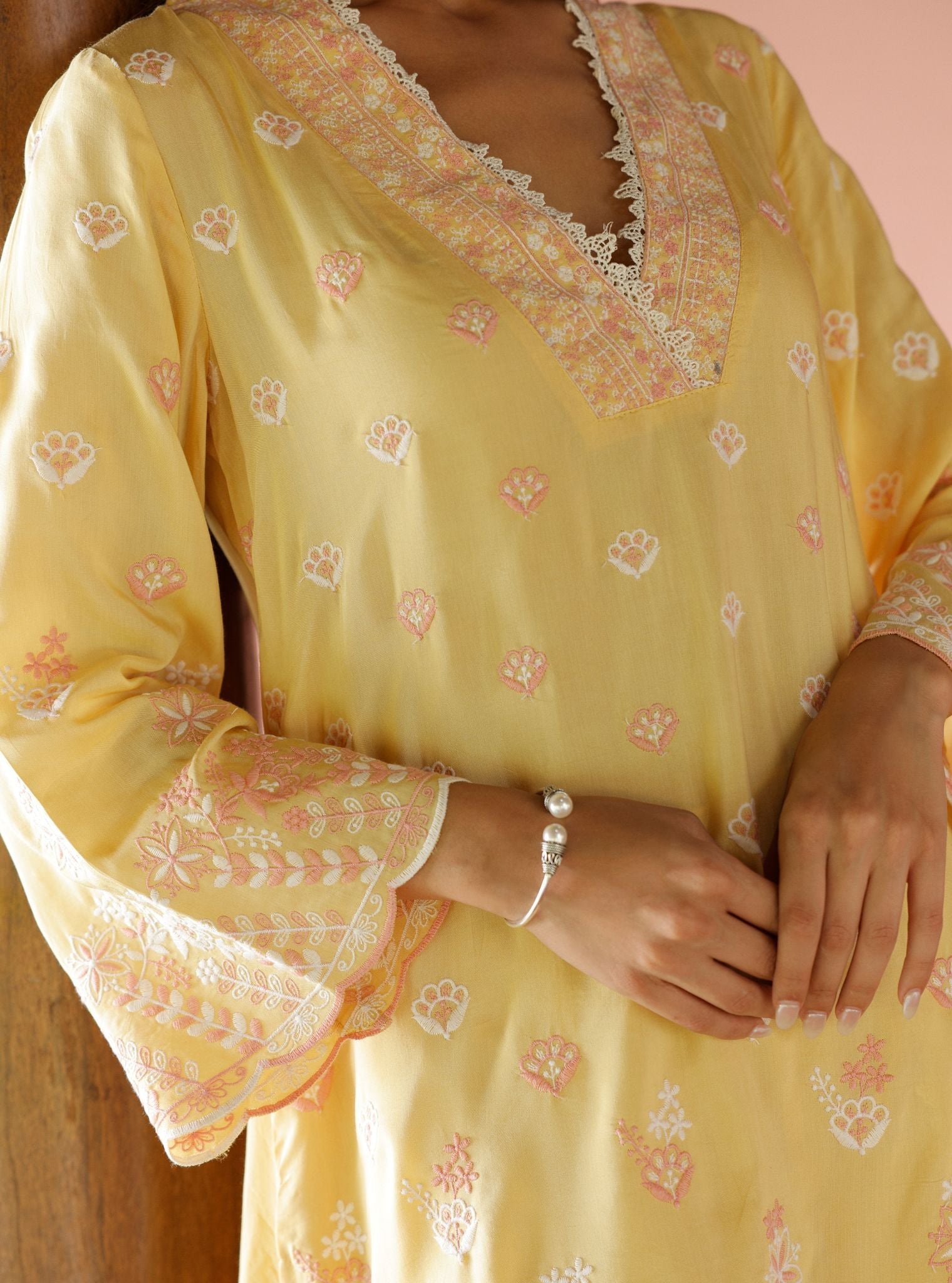 Aadita Lawn Yellow Kurta Set