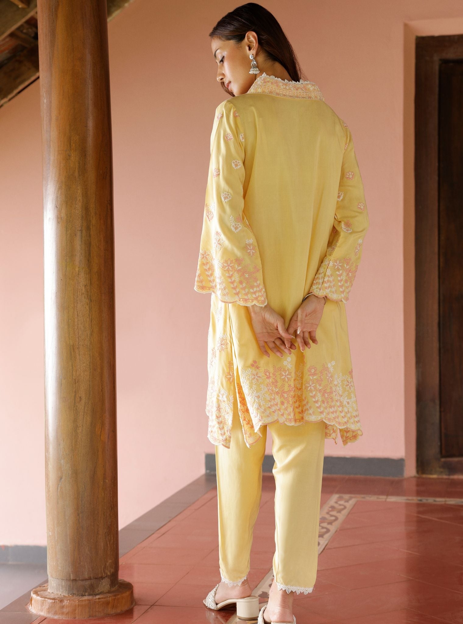 Aadita Lawn Yellow Kurta Set