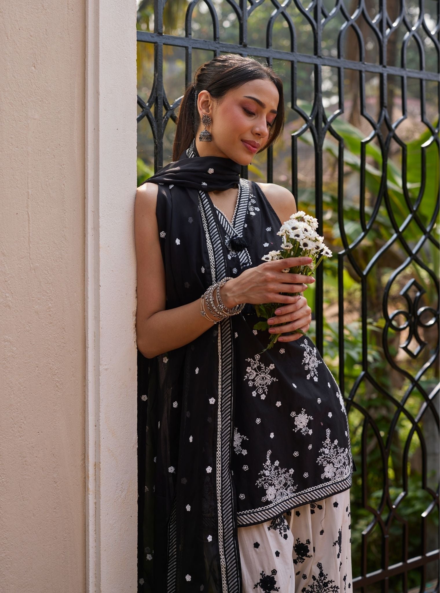 Liva Supima Cotton Black Kurta Set