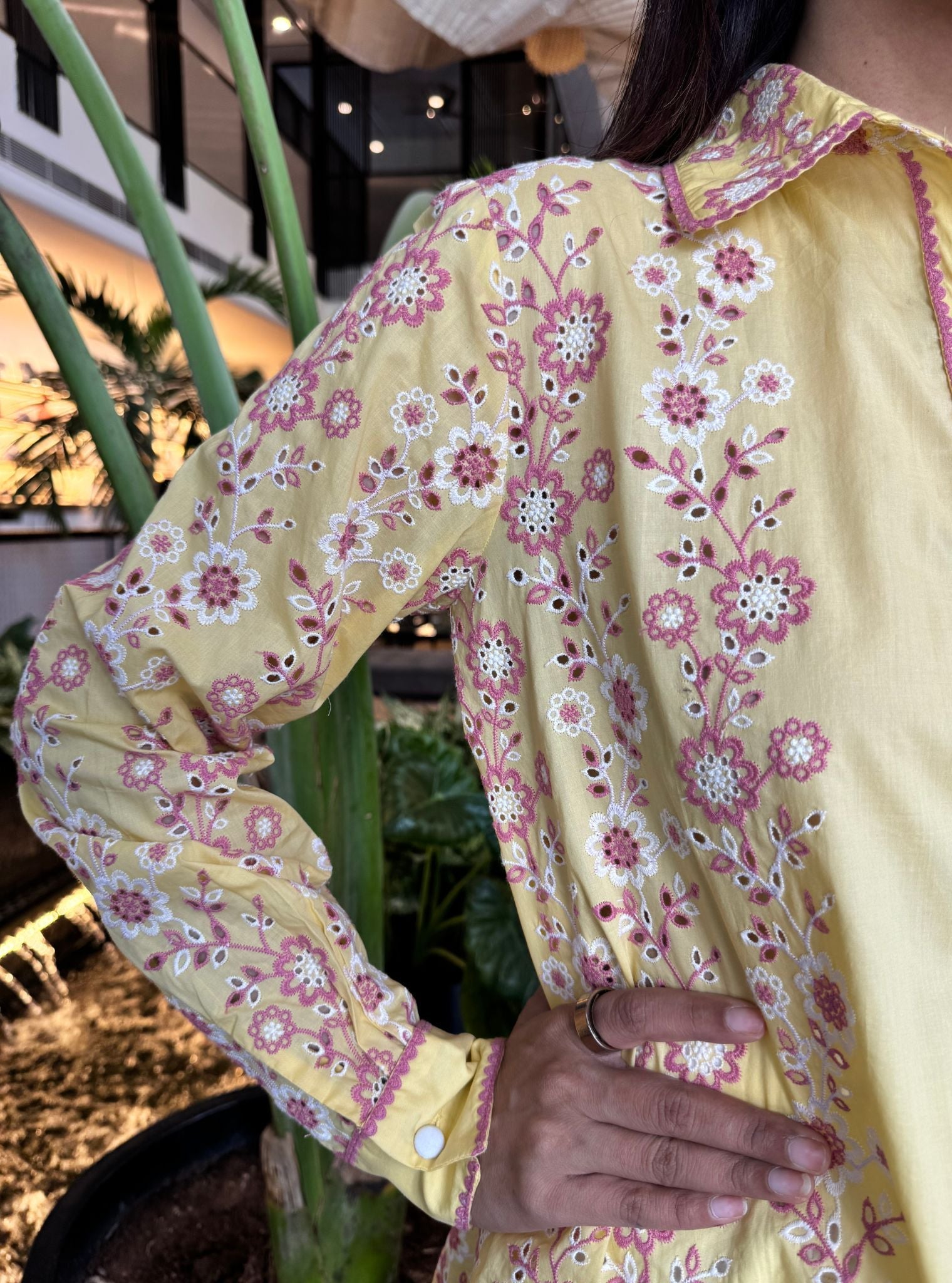 Mulmul Cotton Hugo Yellow Shirt