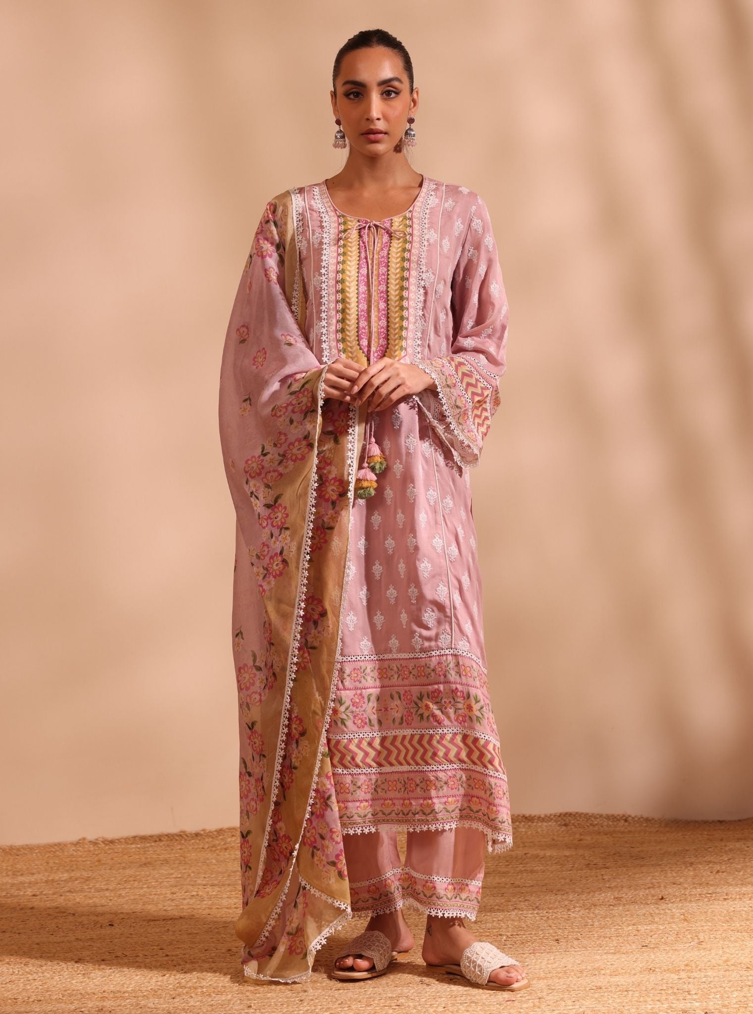 Anvita Lawn Pink Kurta Set