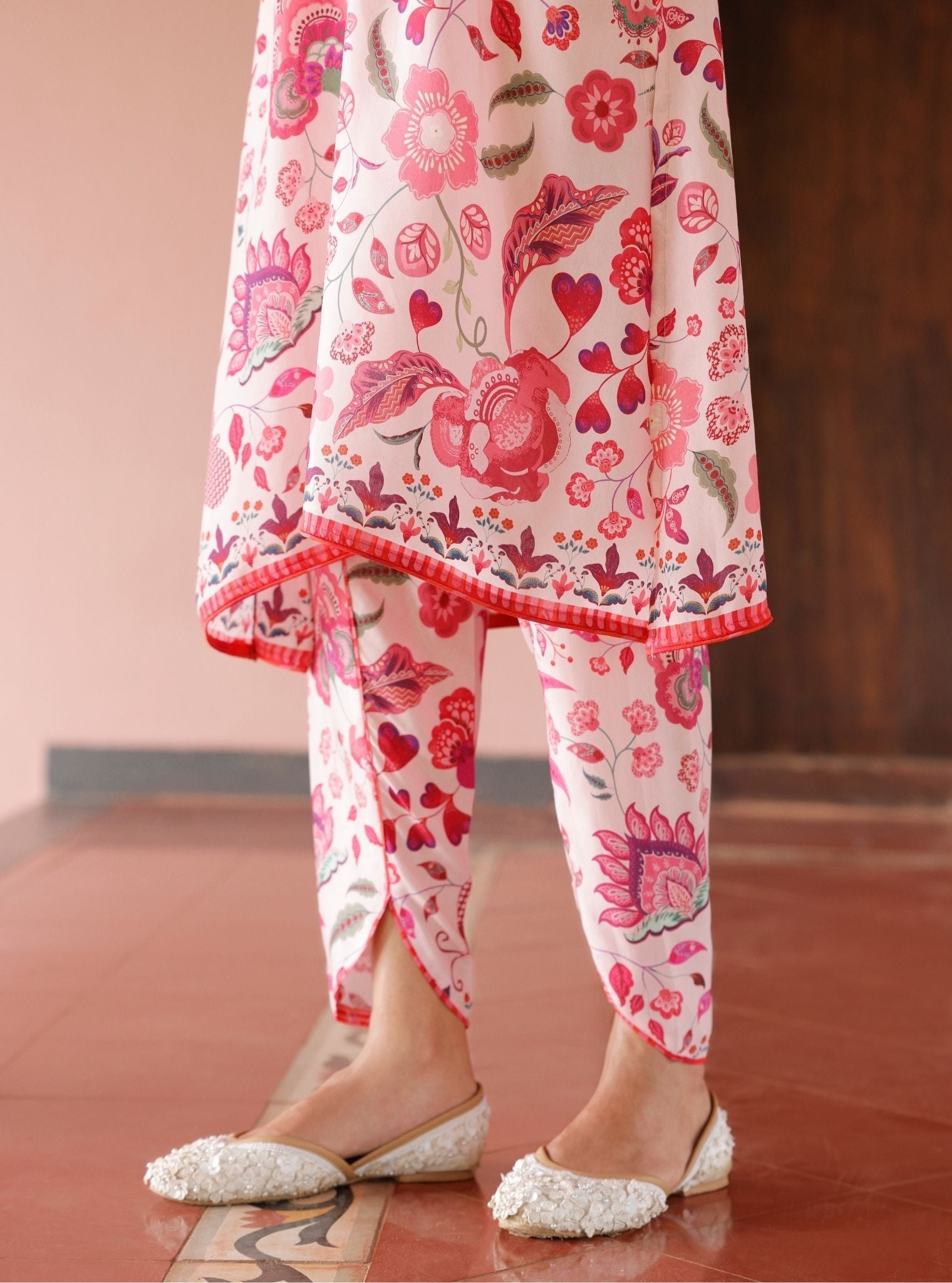 Mika Lawn Printed Off White Kurta Set