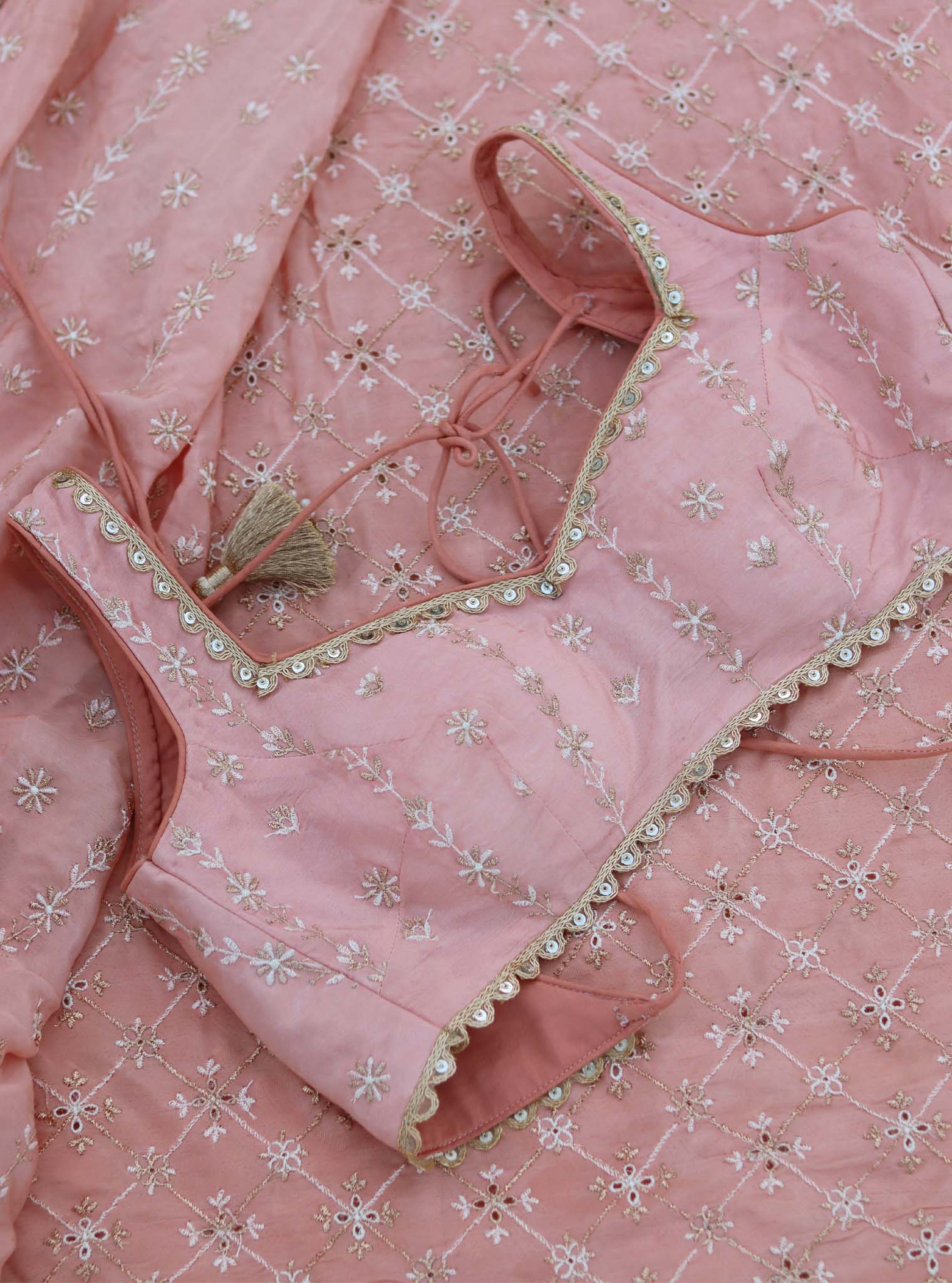 Banni Crepe Pink Saree