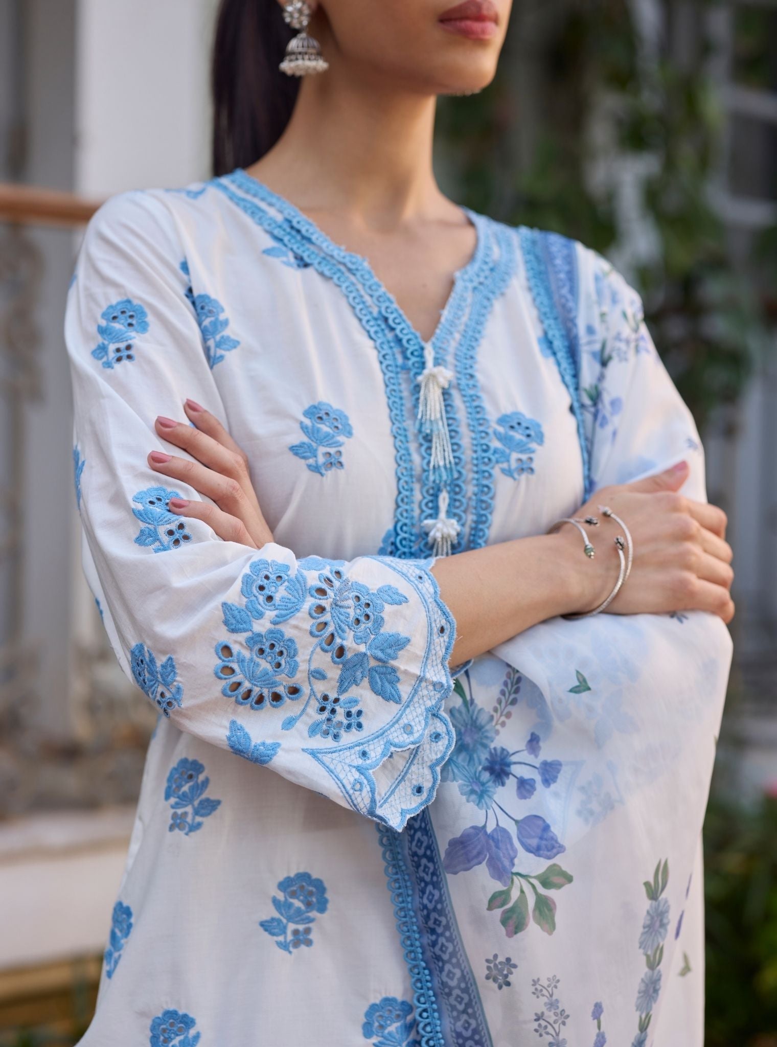 Avo Supima Cotton Off-White Kurta Set