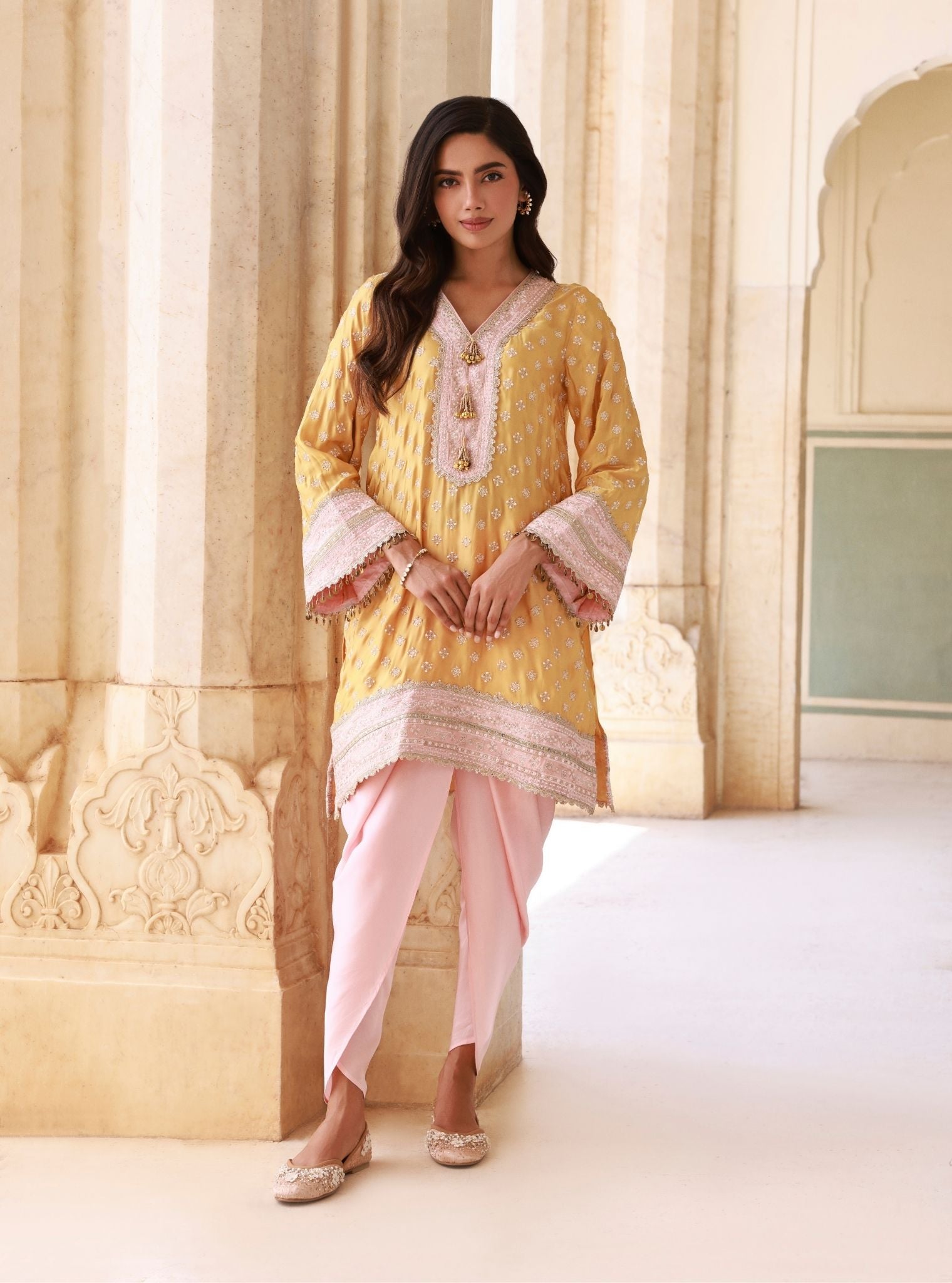 Survani Mustard Kurta Set