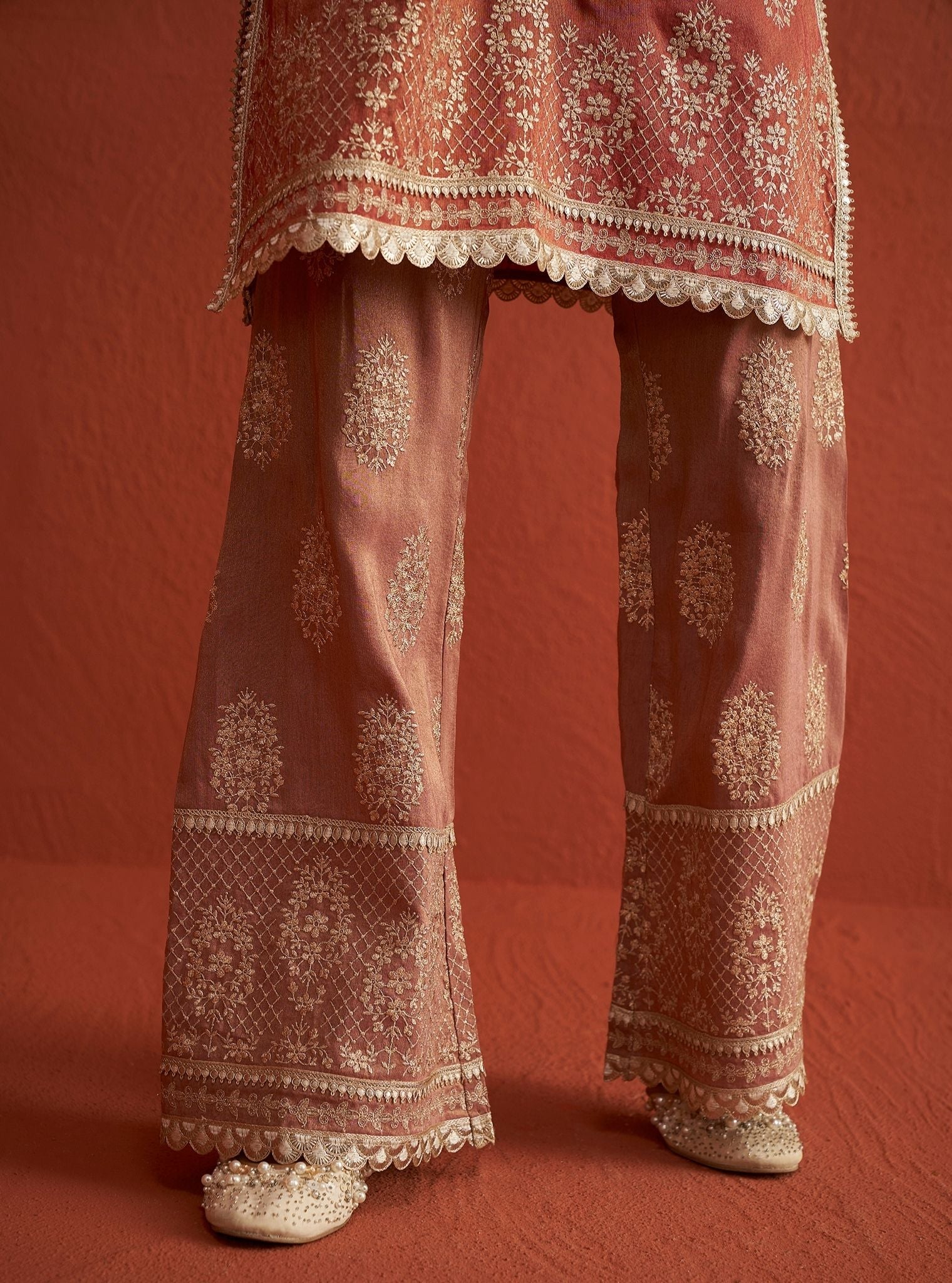 Mulmul HO Silk Vaari Pink Dupatta