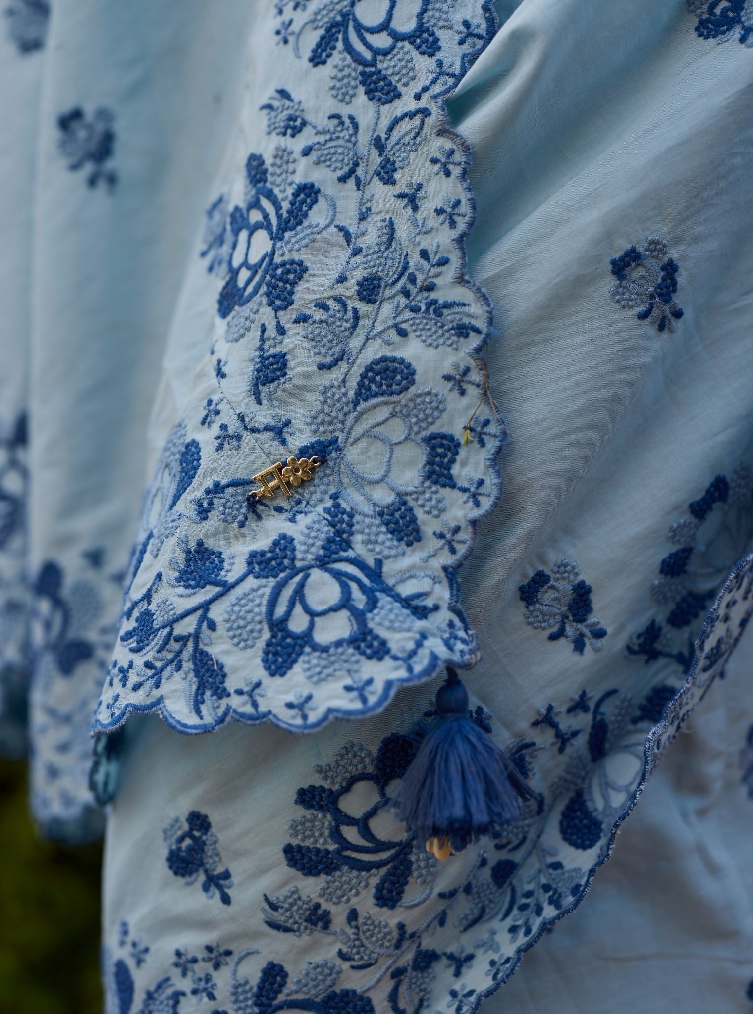 Rinae Supima Cotton Light Blue Saree