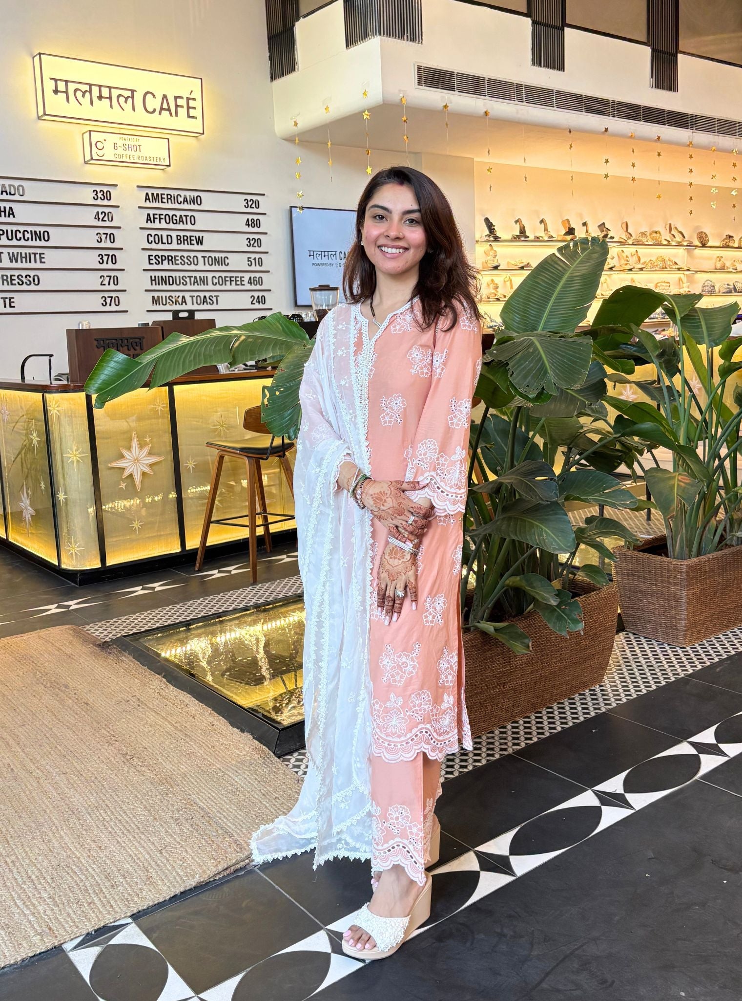 Risha Supima Cotton Biege Kurta Set