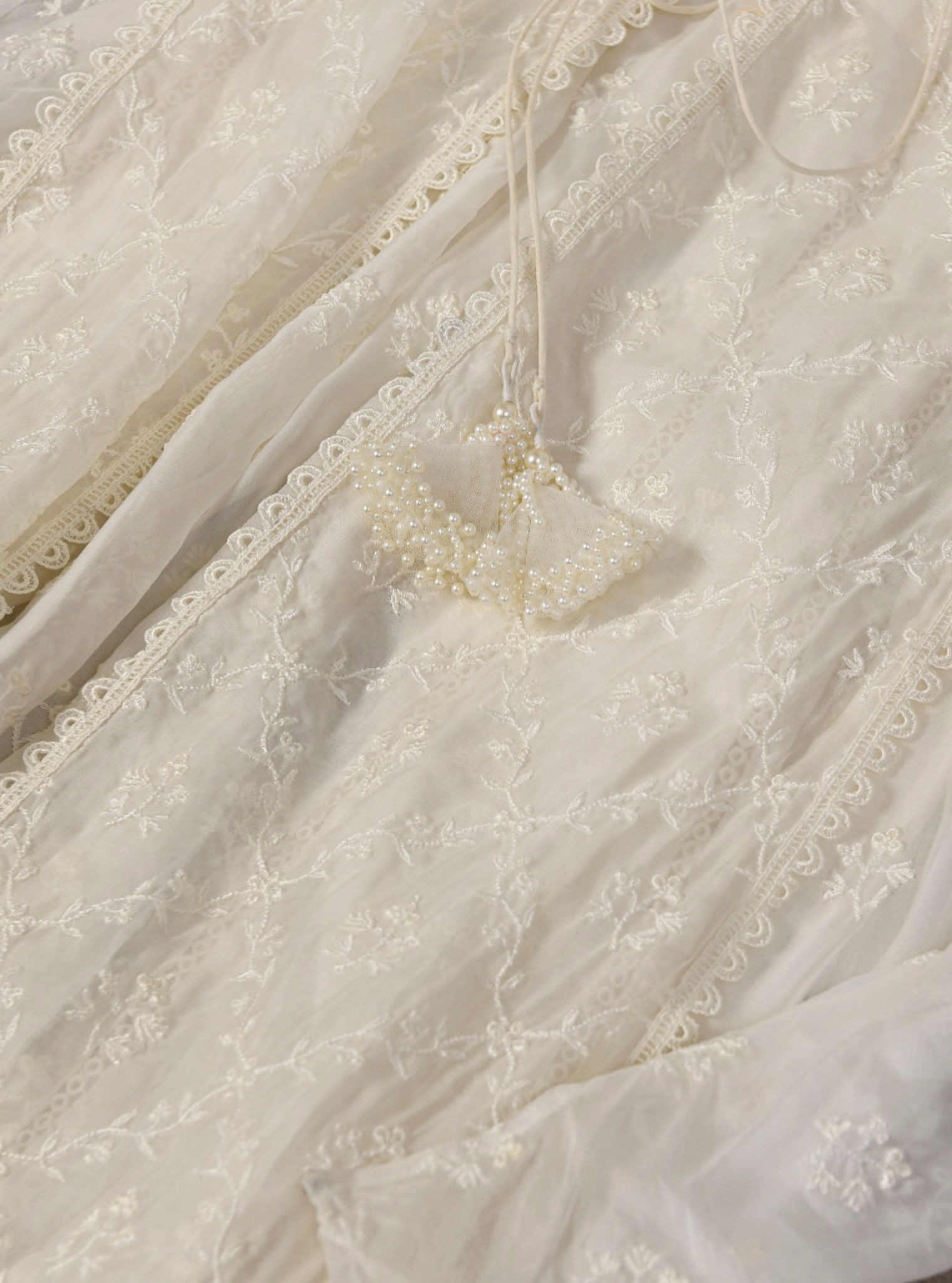 Mulmul Organza Essex Anarkali Kurta with Organza Jacket