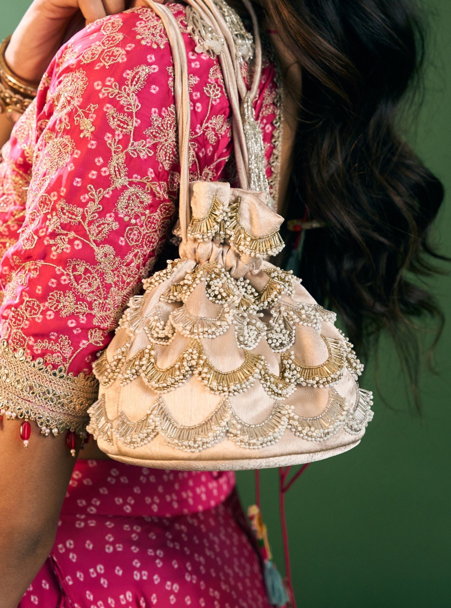 Ameera Black Gold Bag