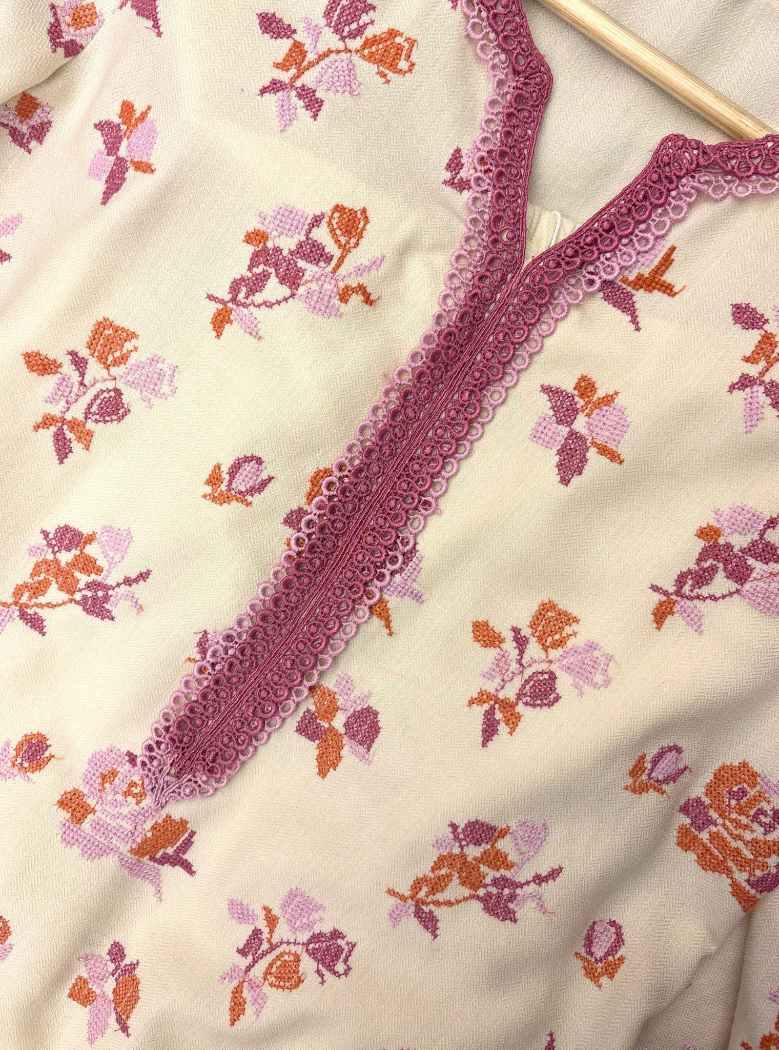 Lottie Wool Off White Kurta Set