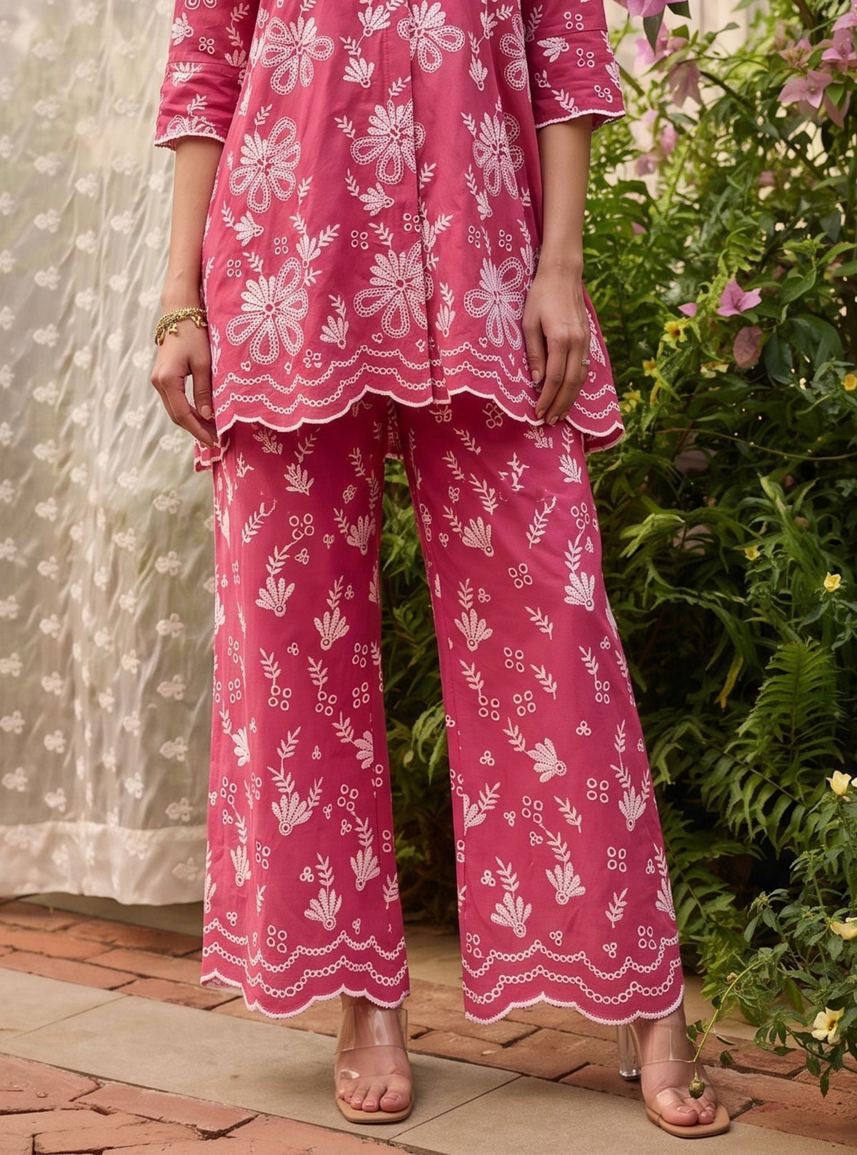 Chiara Supima Cotton Fuschia Co-ord Set