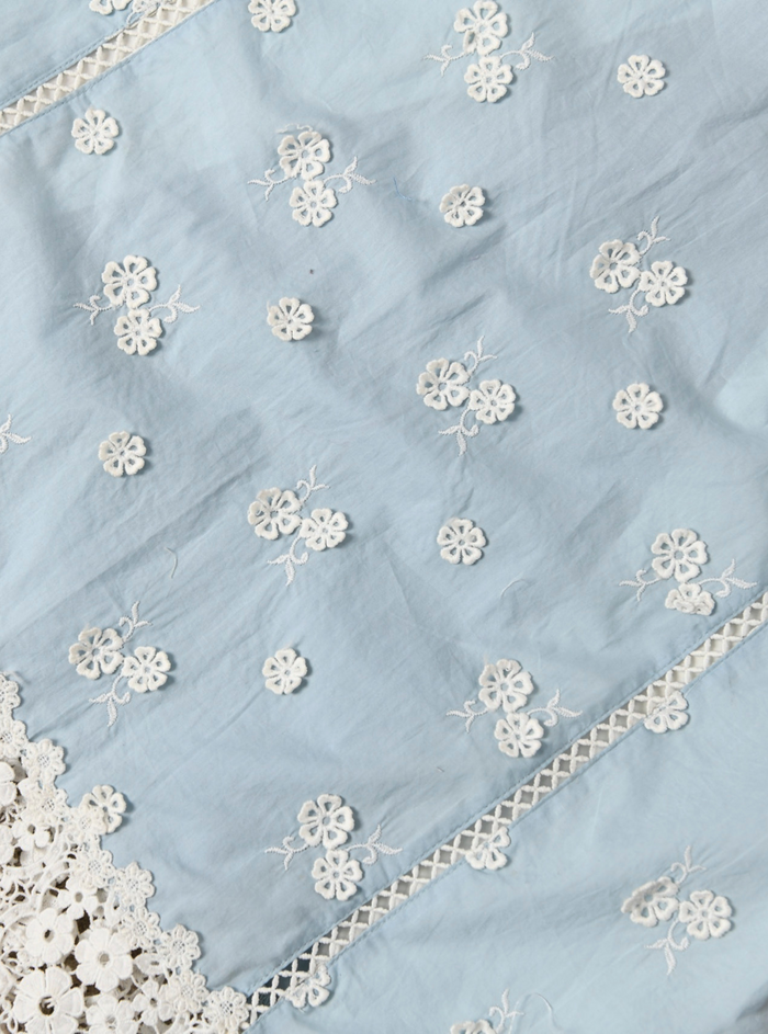 Mulmul Supima Cotton Evie Kurta Blue