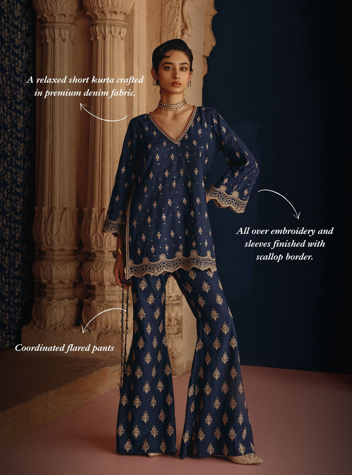 Raas Denim Co-ord Set