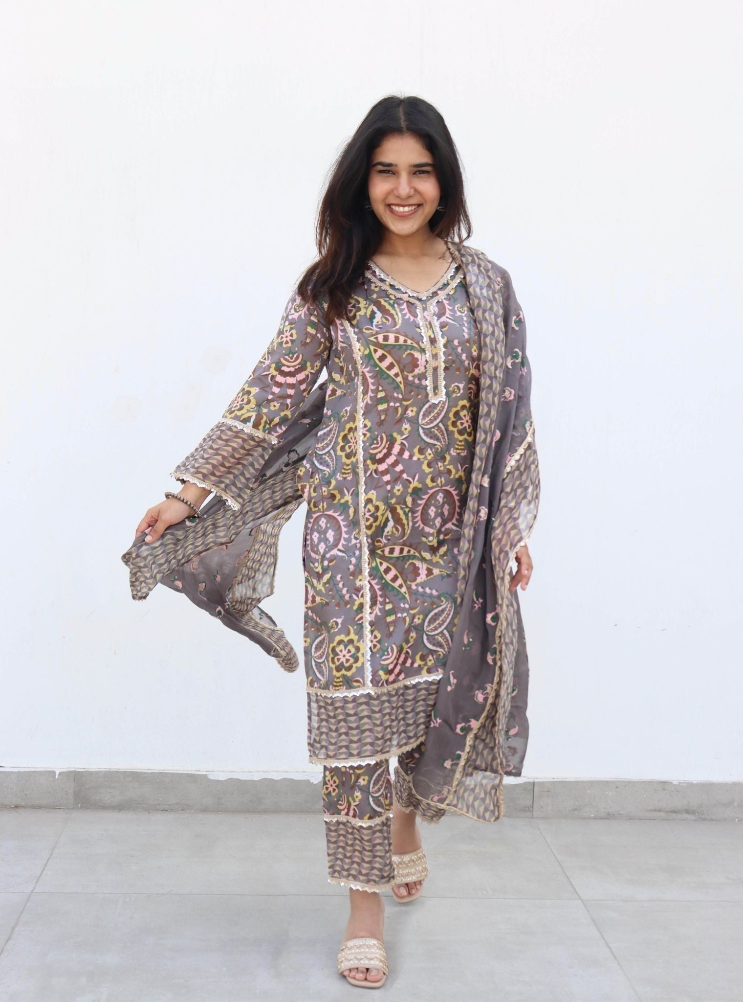 Mulmul Cupro Selah Grey Pant