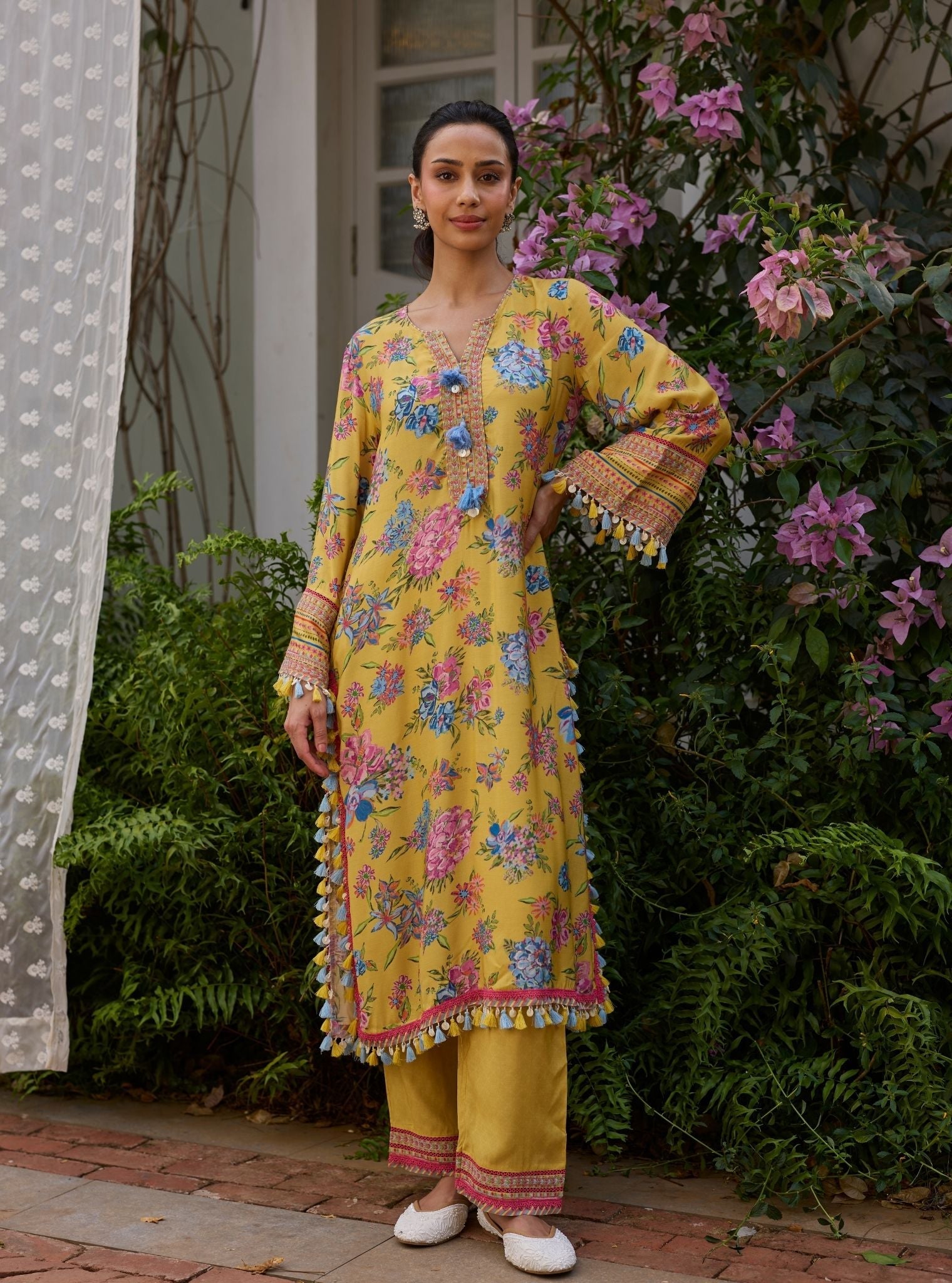Savaan Lawn Yellow Kurta Set