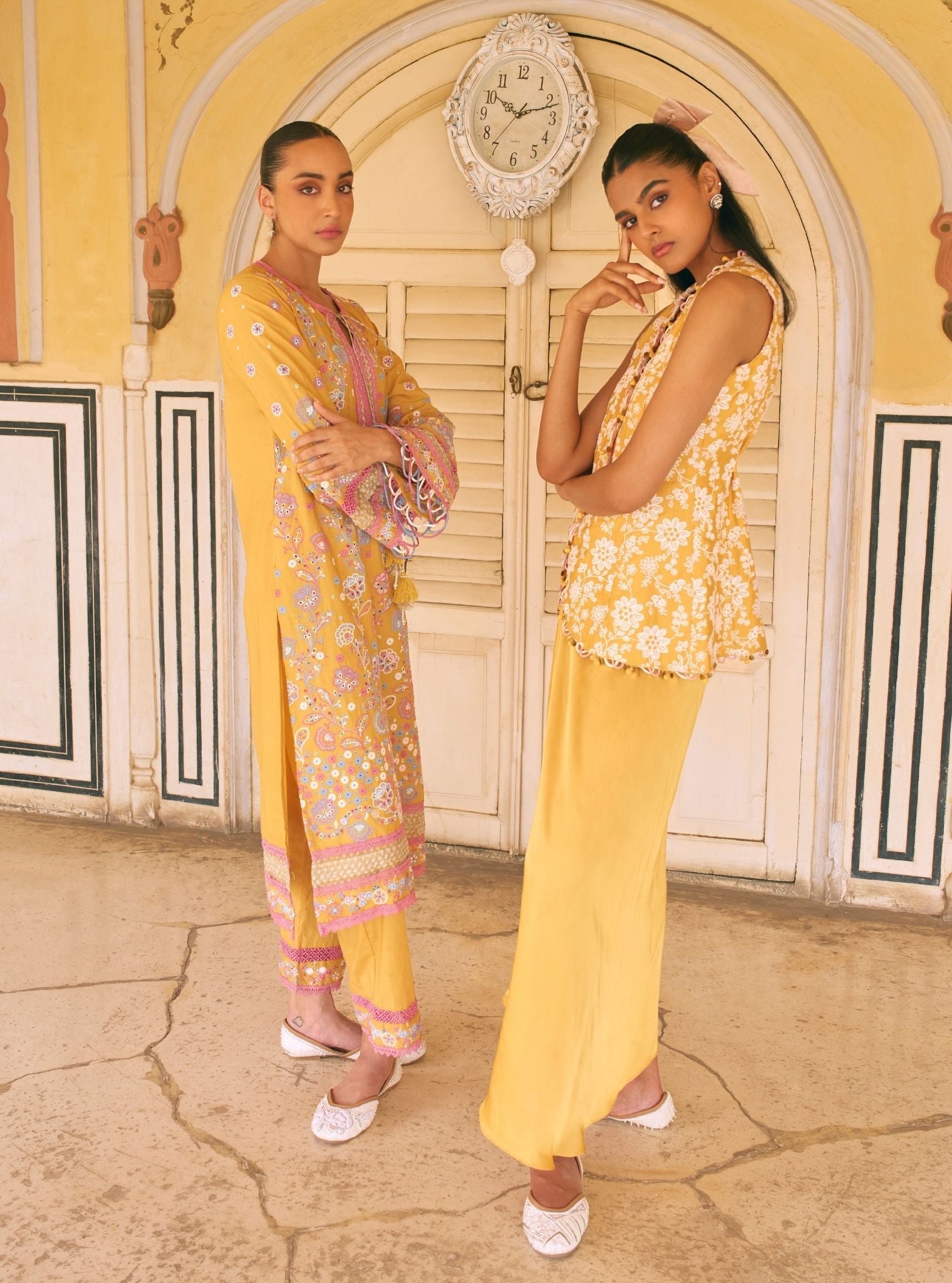 Avarni Mustard Kurta Set