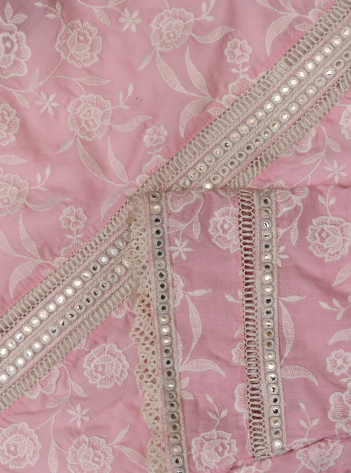 Mulmul Supima Cotton Briallen Kurta Pink