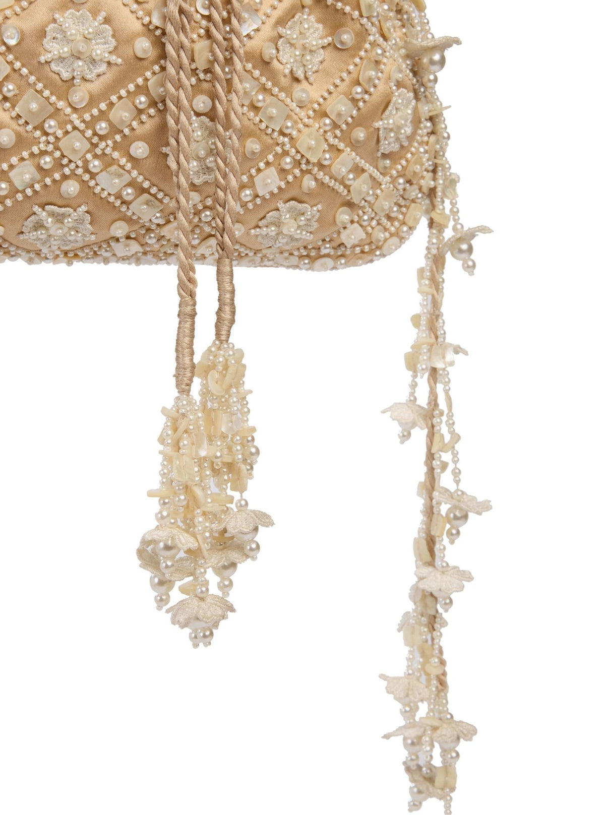 Blooming Dale Light Gold Potli Bag