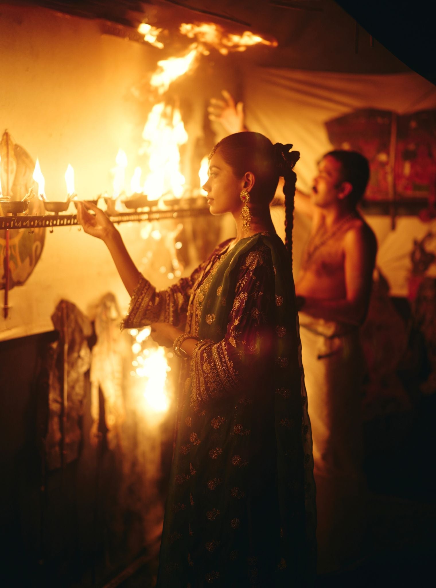 Mulmul Organza Sanae Green Dupatta