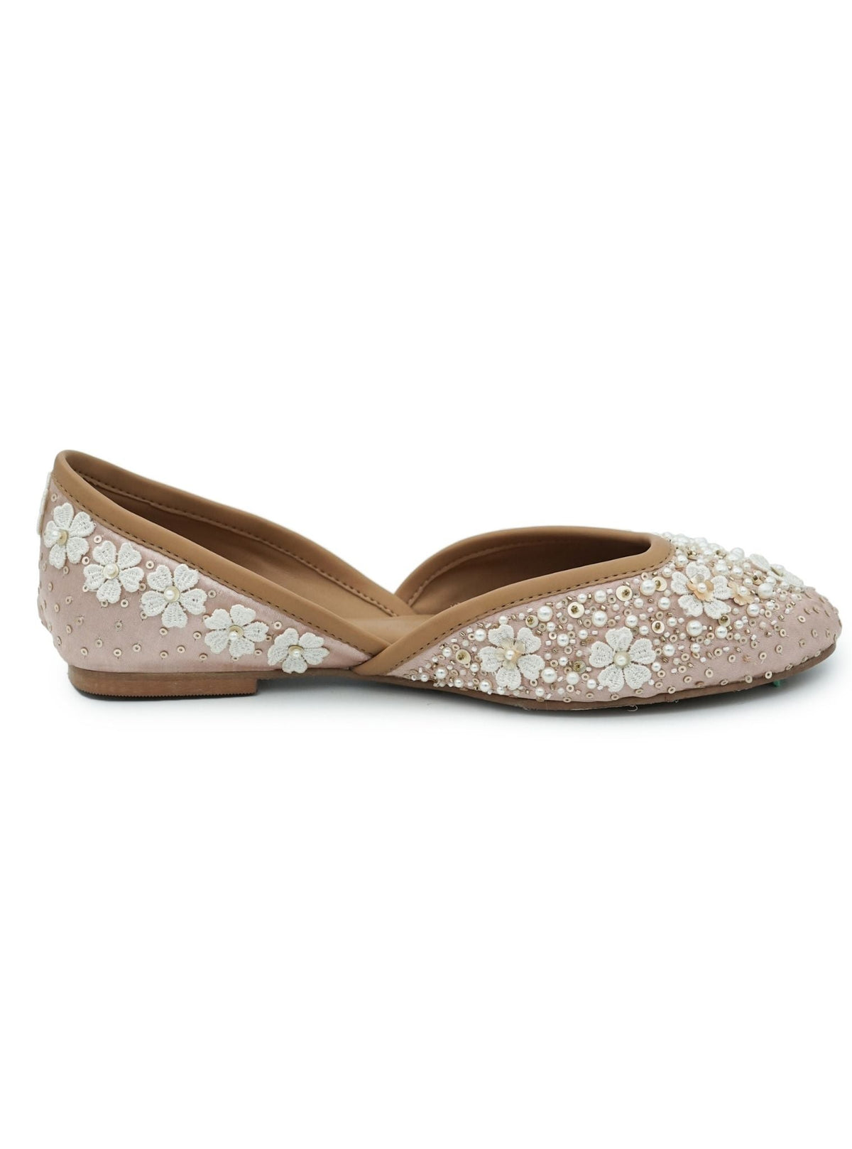 Eshaal Rose Gold Vegan Jutti