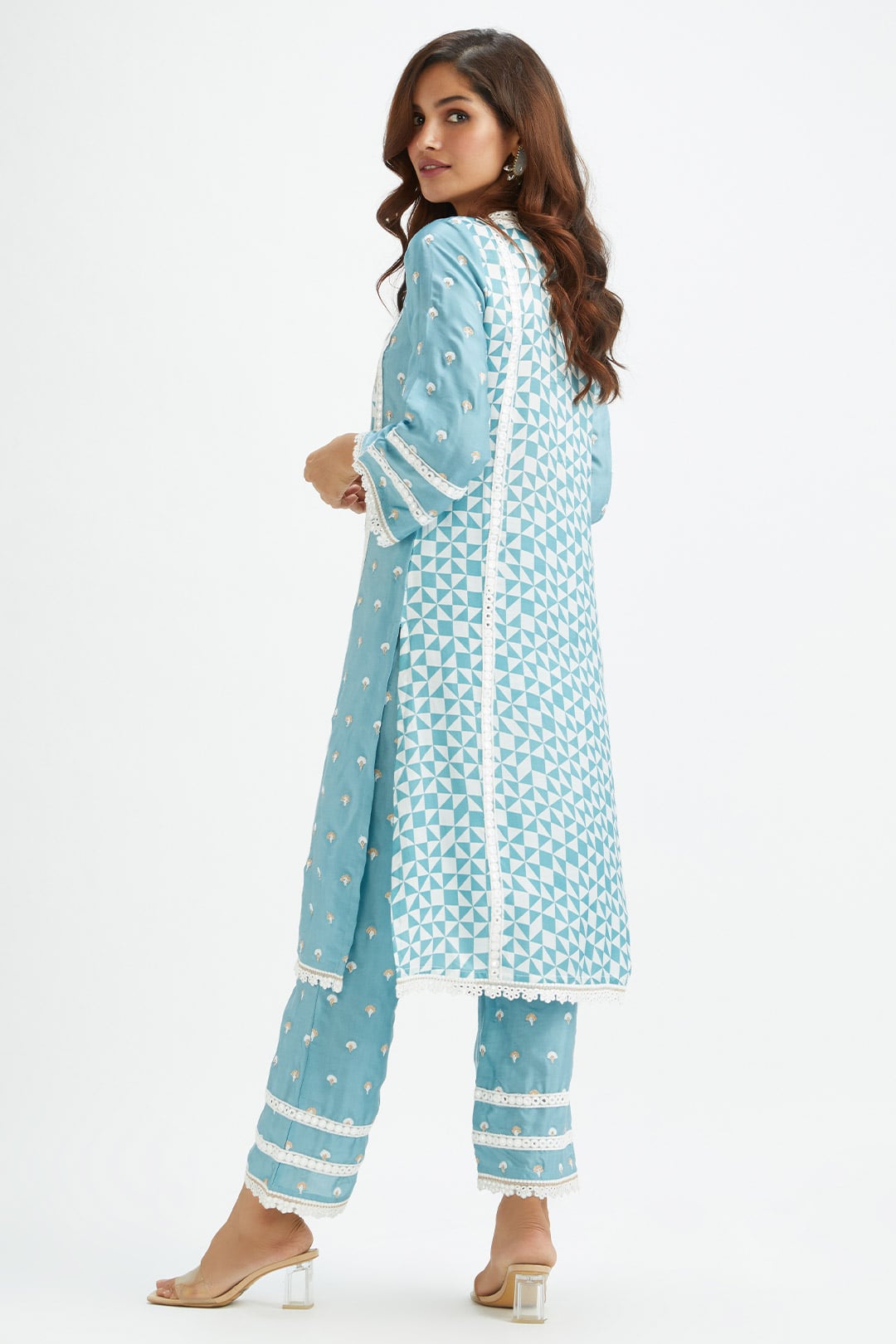 Addle Teal Kurta