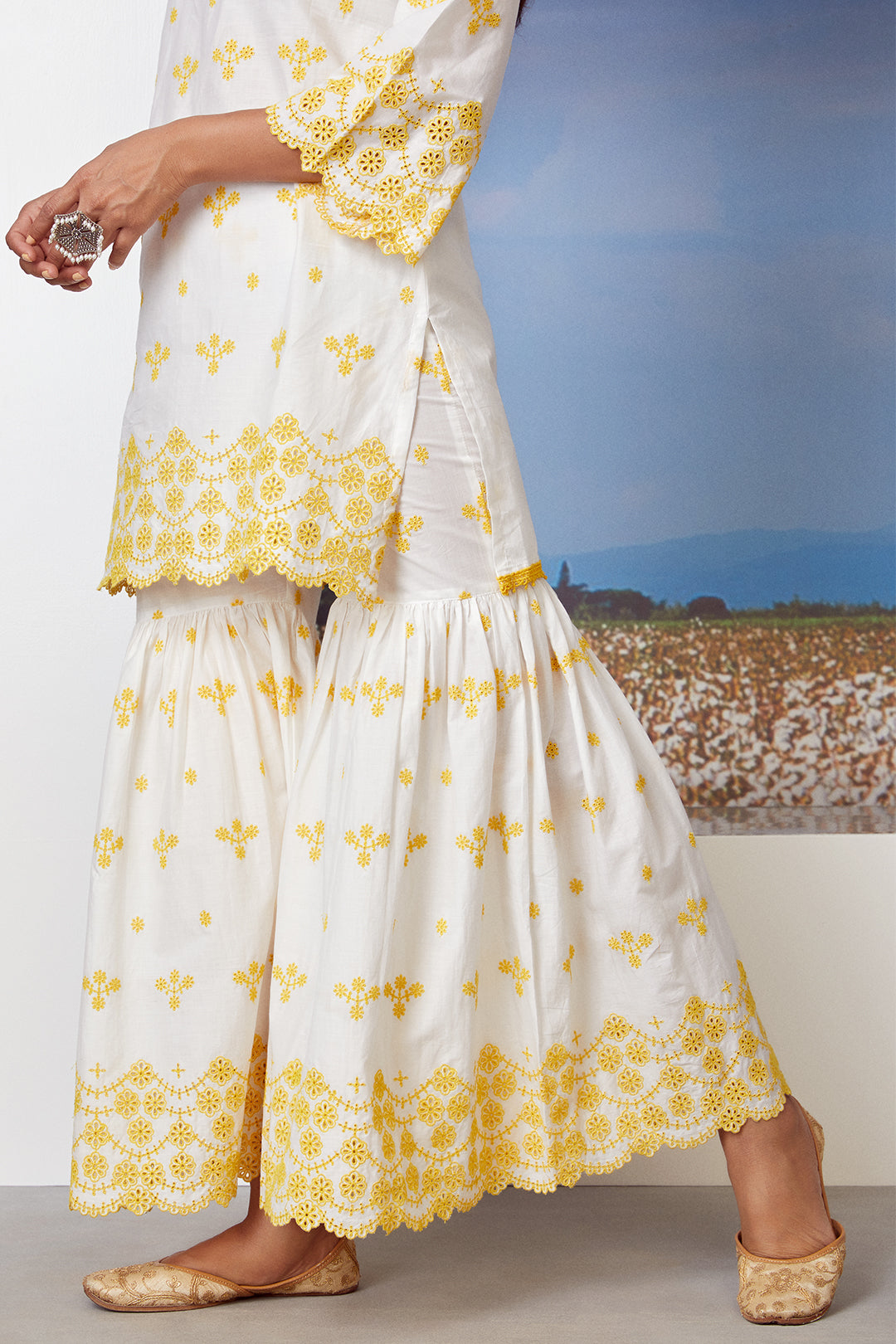 Mulmul Supima Cotton Ashberry Garara