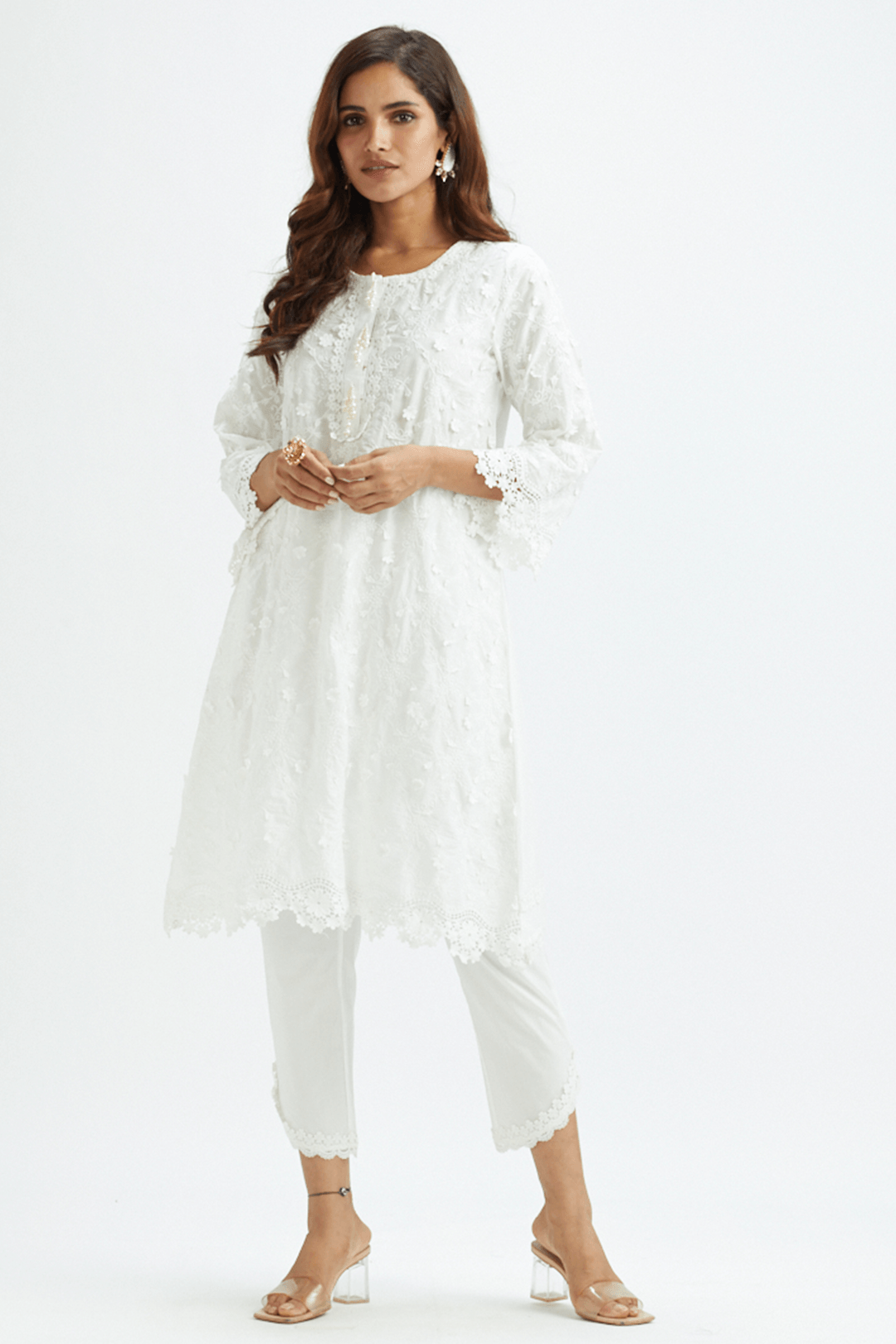 Baybreeze Supima Cotton White Kurta
