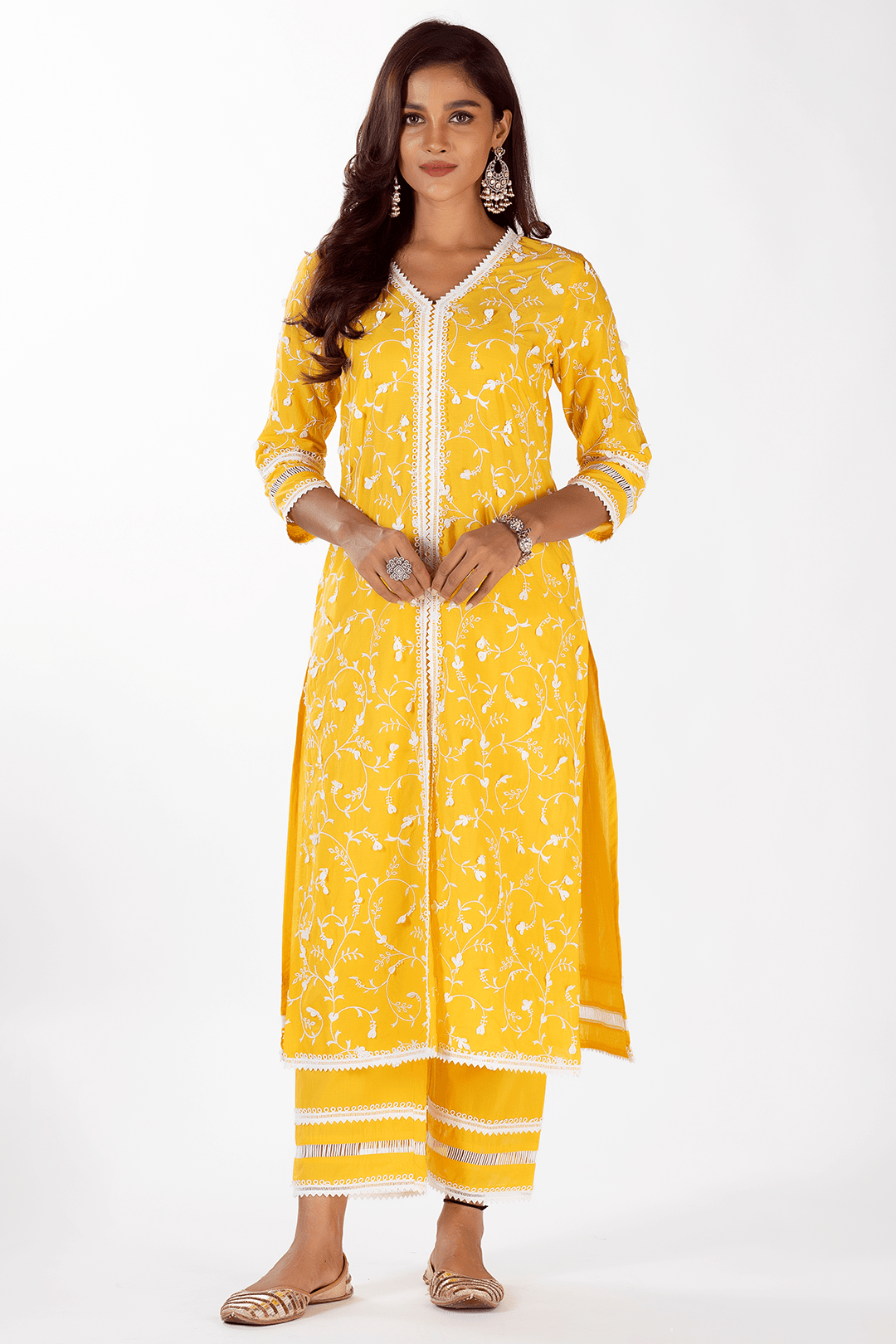 Mulmul Supima Cotton Cali Mango Kurta