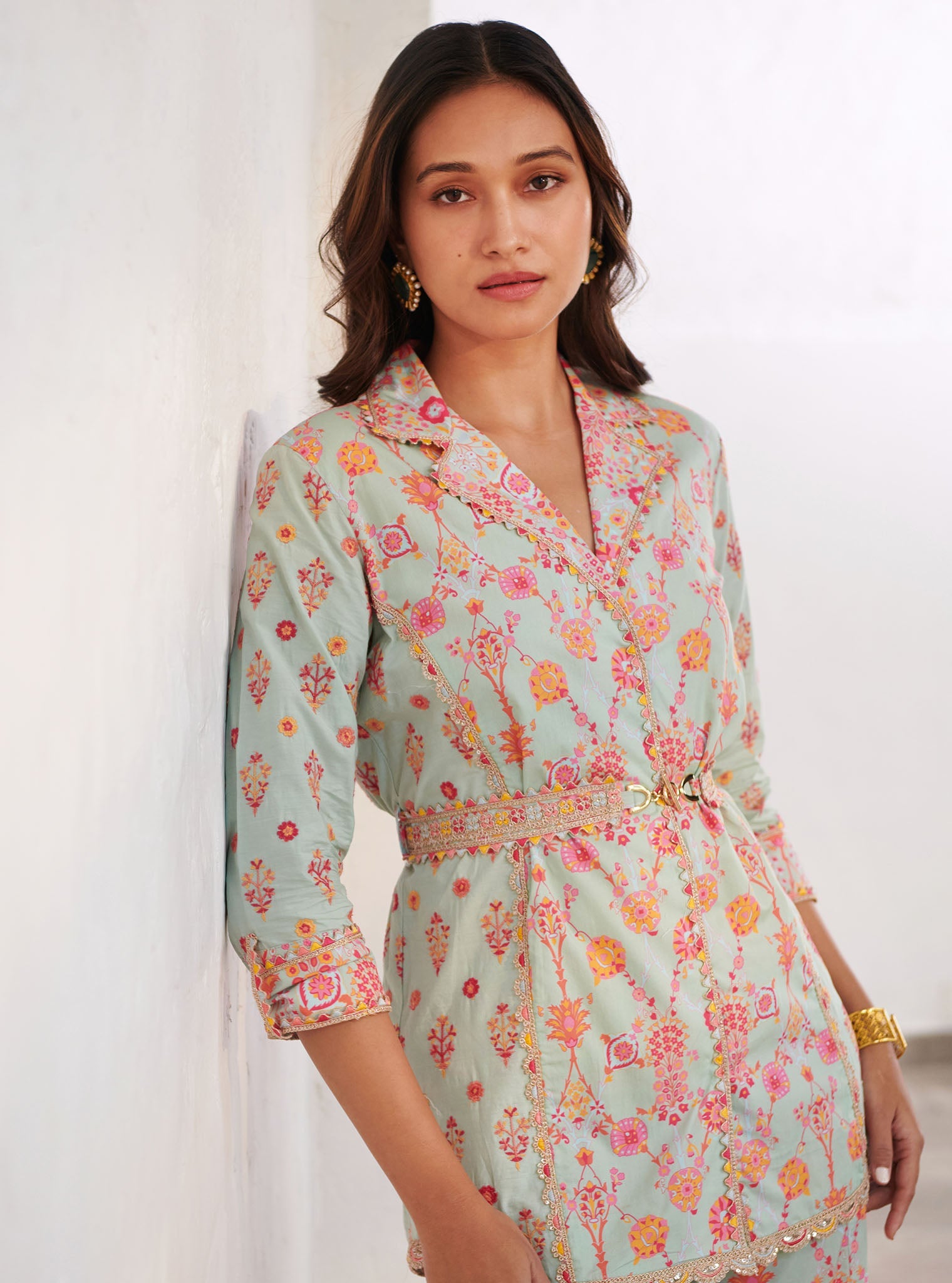 Mulmul Supima Cotton Erin Top Green