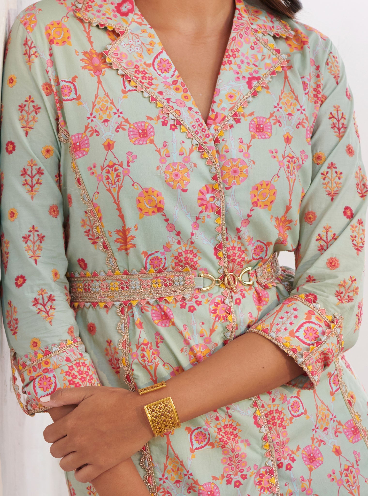 Mulmul Supima Cotton Erin Top Green