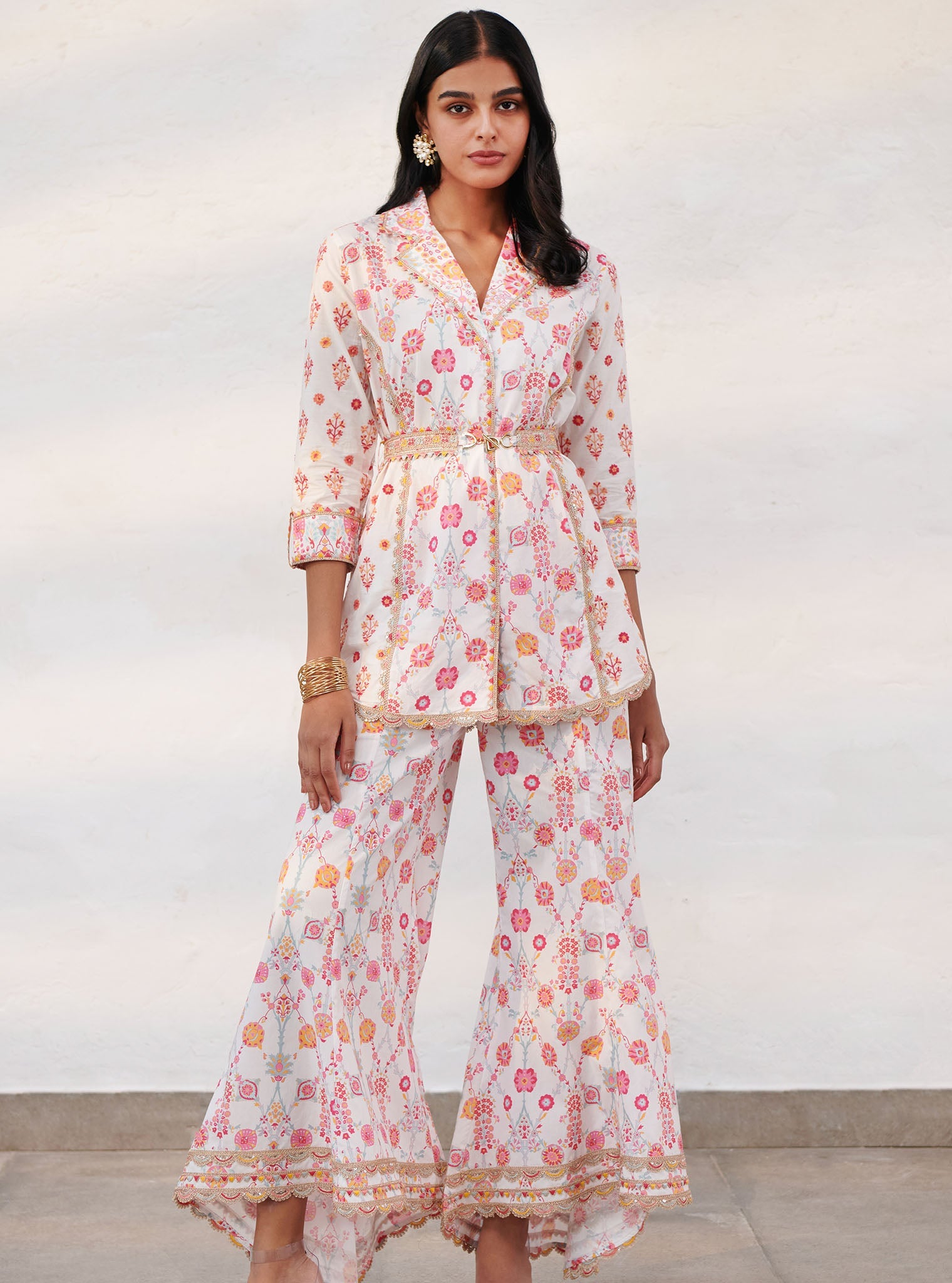 Mulmul Supima Cotton Erin White Pant