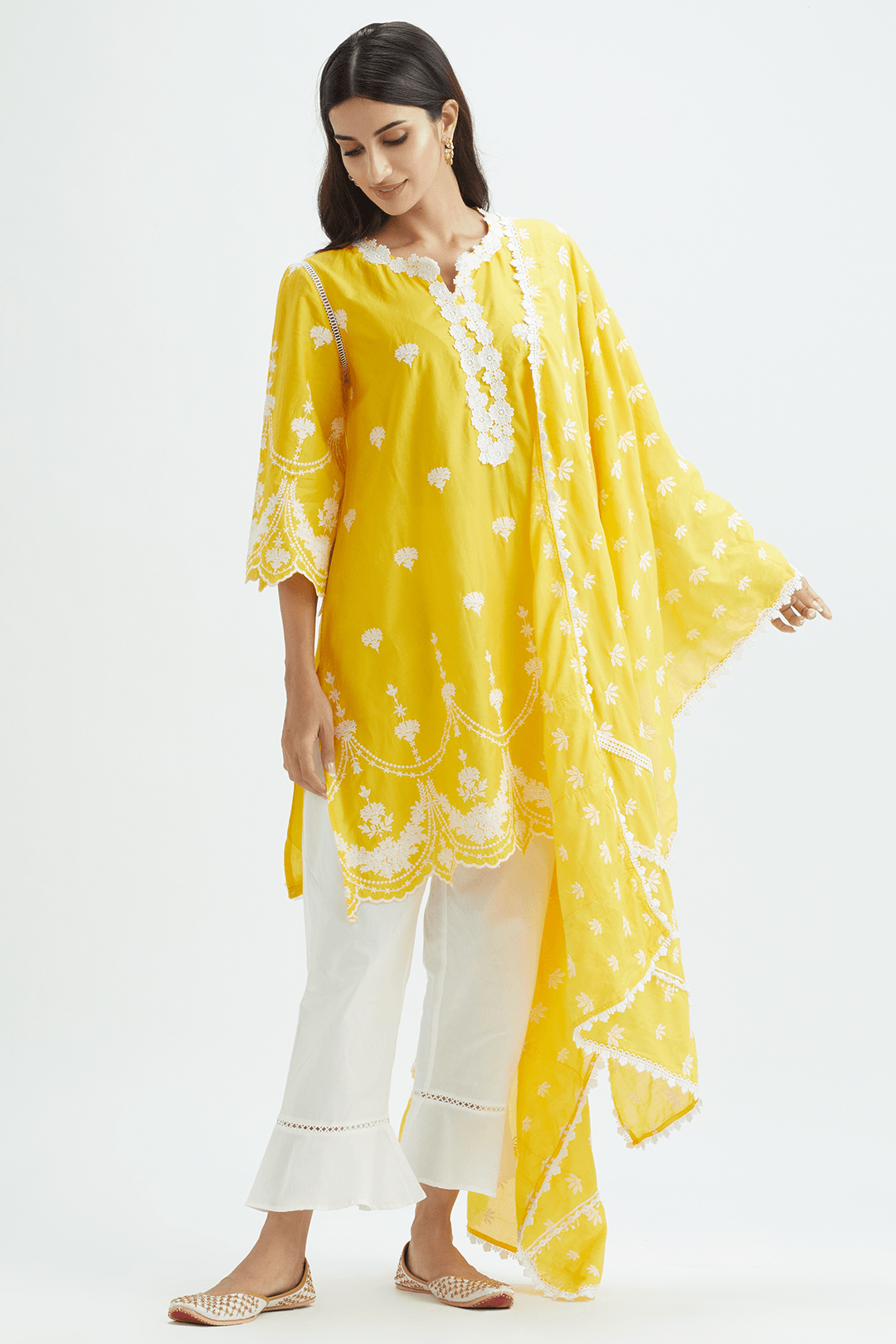 Mulmul Supima Cotton Julia Mango Kurta