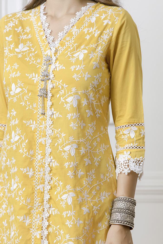Rosewood Supima Cotton Mango Kurta Set
