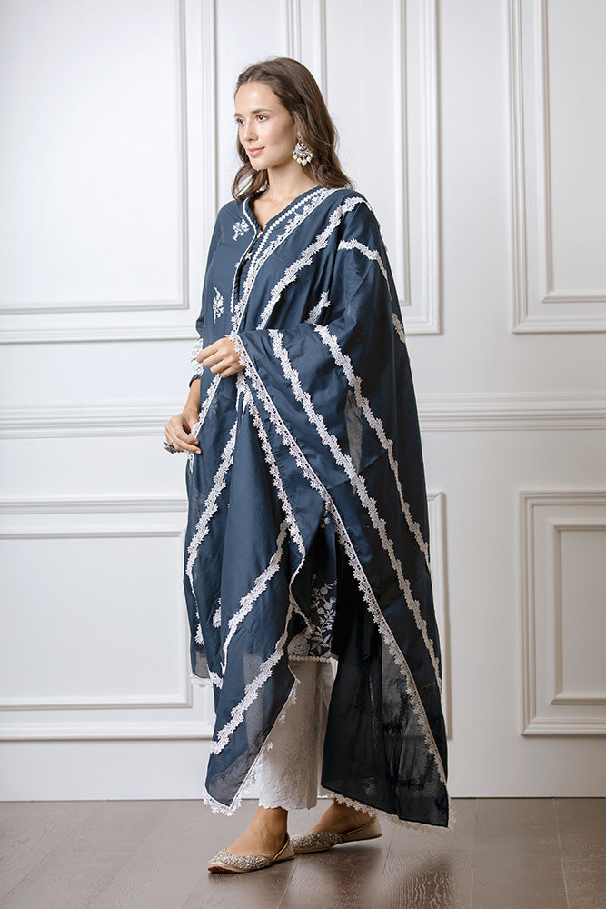 Mulmul Camellia Dupatta